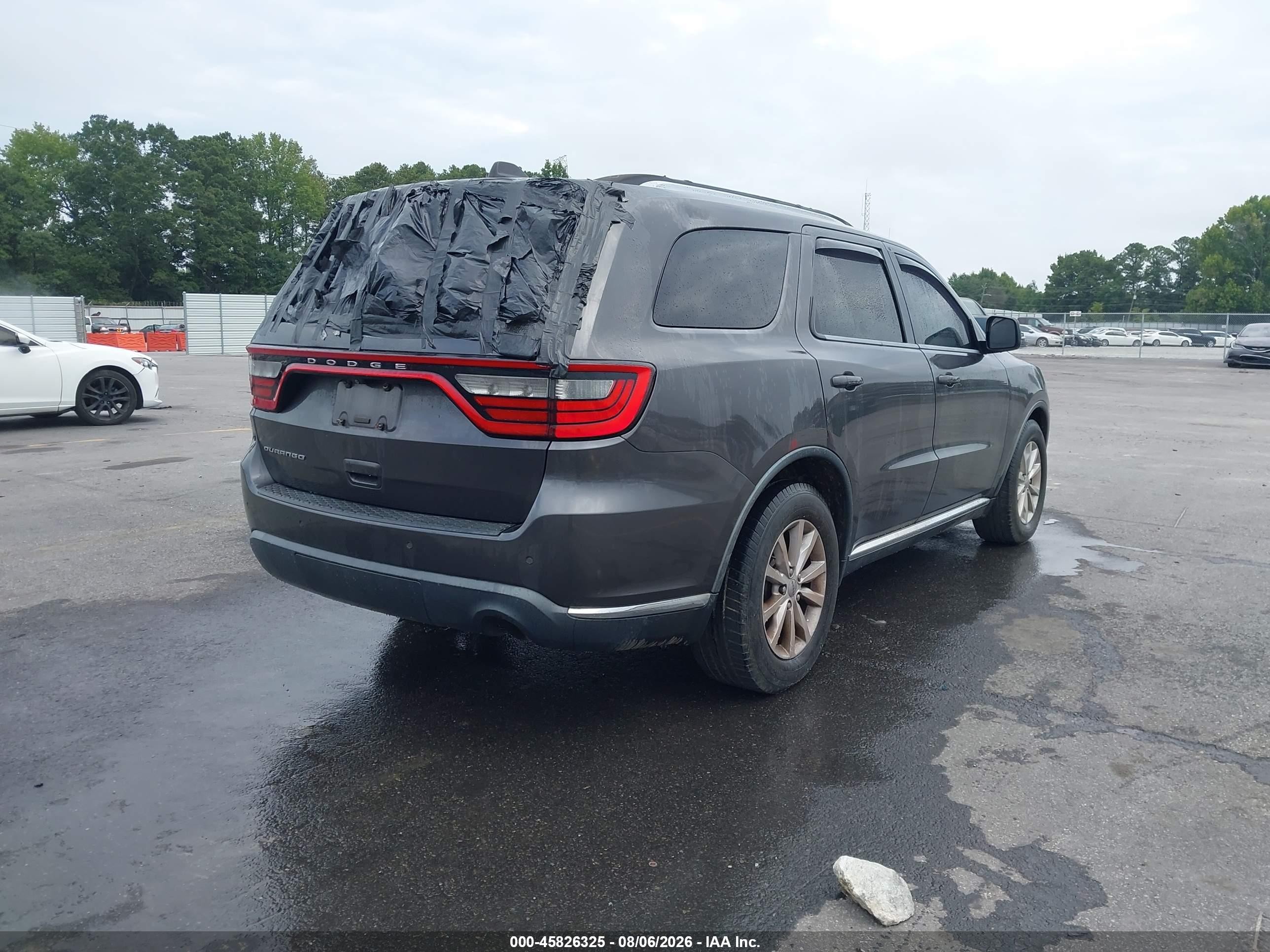 2015 Dodge Durango Sxt Серый vin: 1C4RDHAG7FC953219