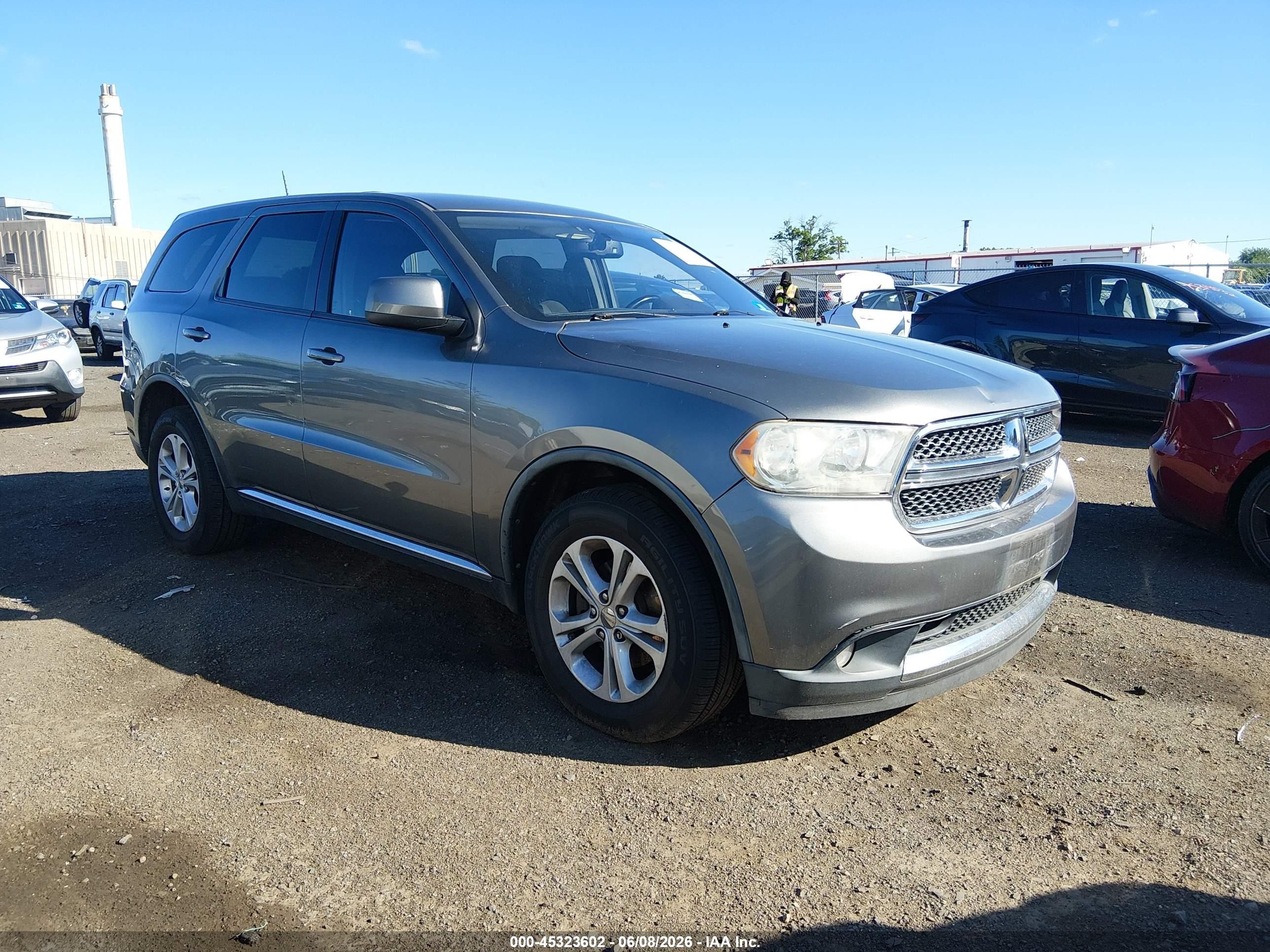 2012 Dodge Durango Sxt Gray vin: 1C4RDHAG8CC204876