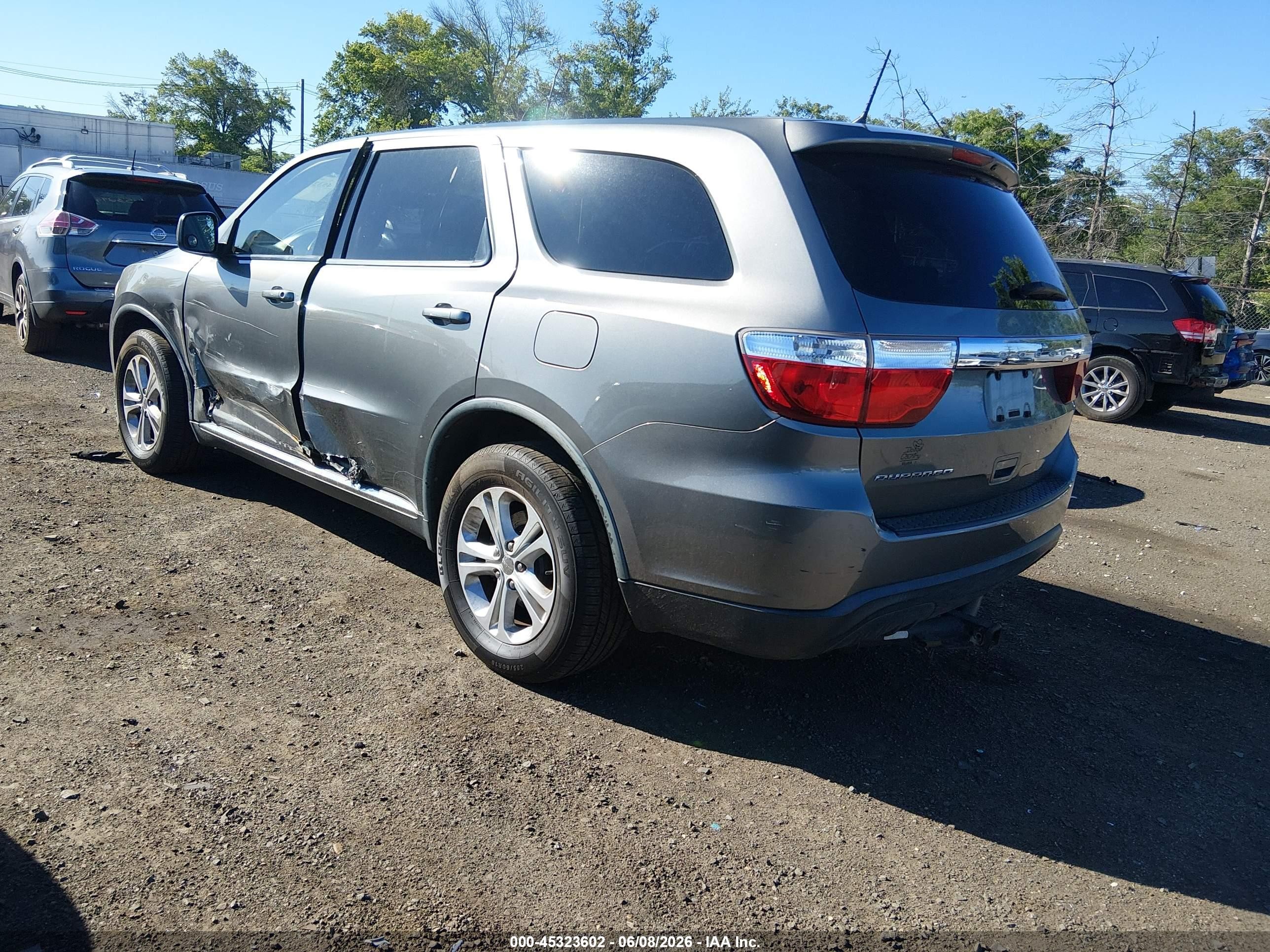 2012 Dodge Durango Sxt Gray vin: 1C4RDHAG8CC204876