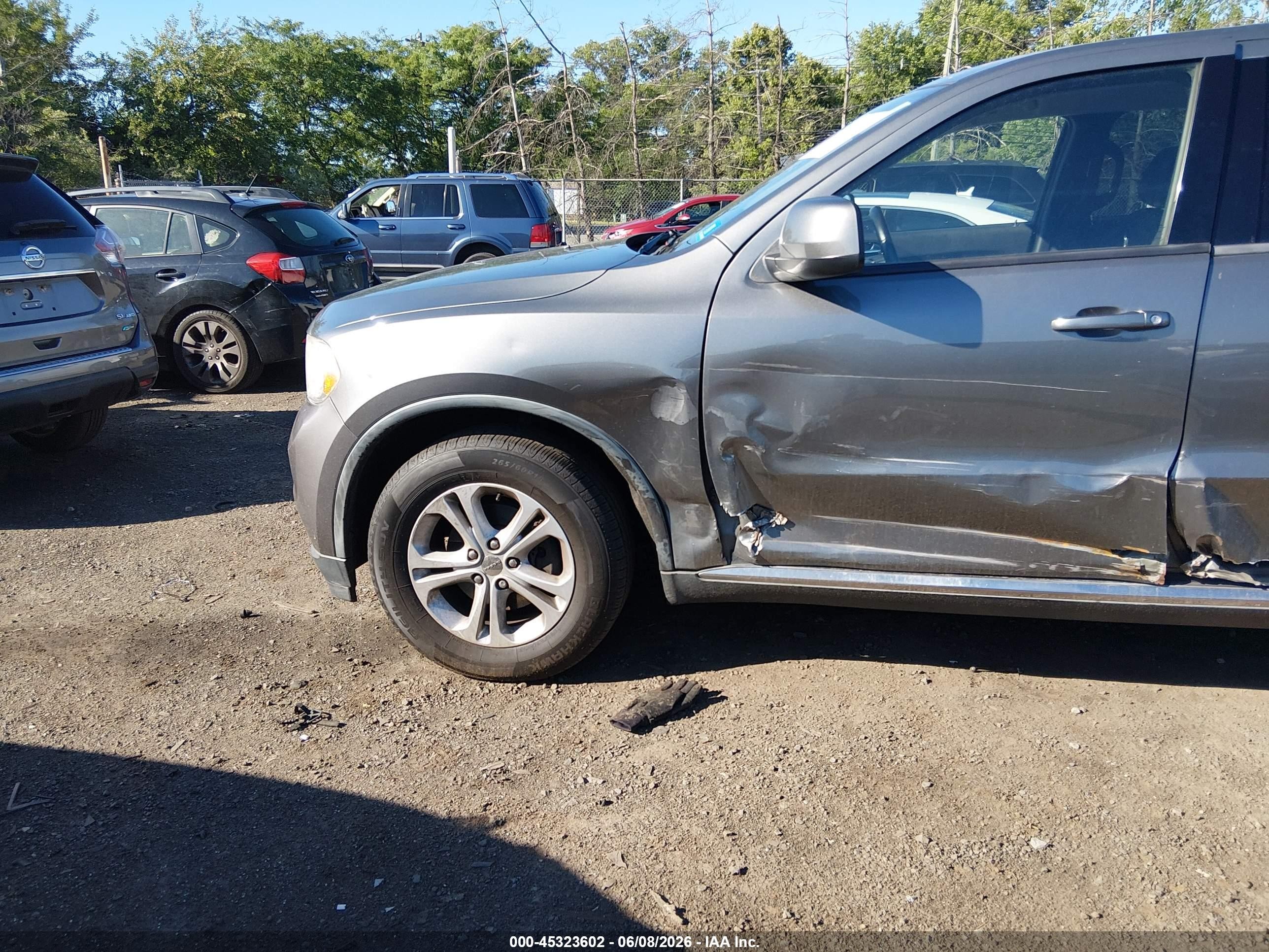 2012 Dodge Durango Sxt Gray vin: 1C4RDHAG8CC204876