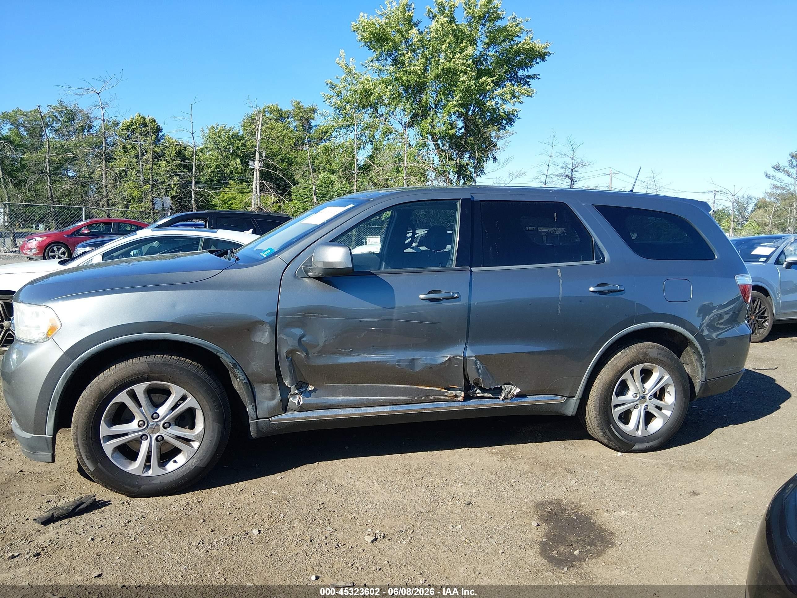 2012 Dodge Durango Sxt Gray vin: 1C4RDHAG8CC204876