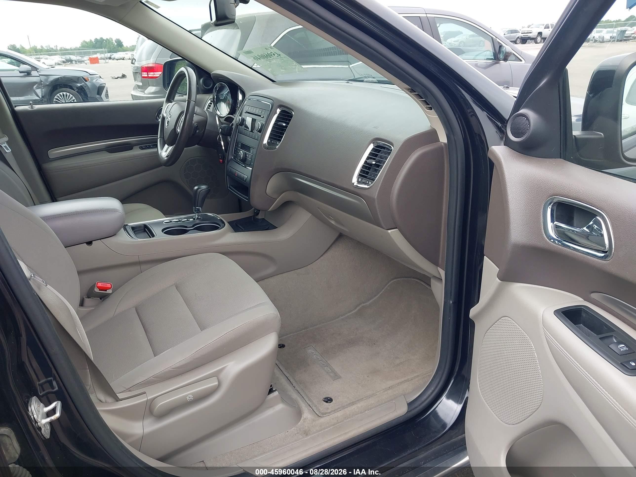 2013 Dodge Durango Sxt Black vin: 1C4RDHAG8DC693197