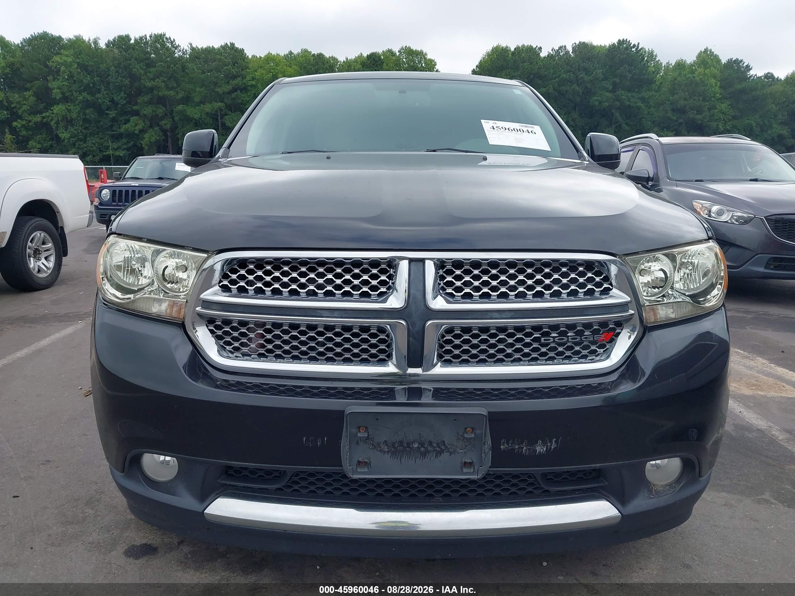 2013 Dodge Durango Sxt Black vin: 1C4RDHAG8DC693197