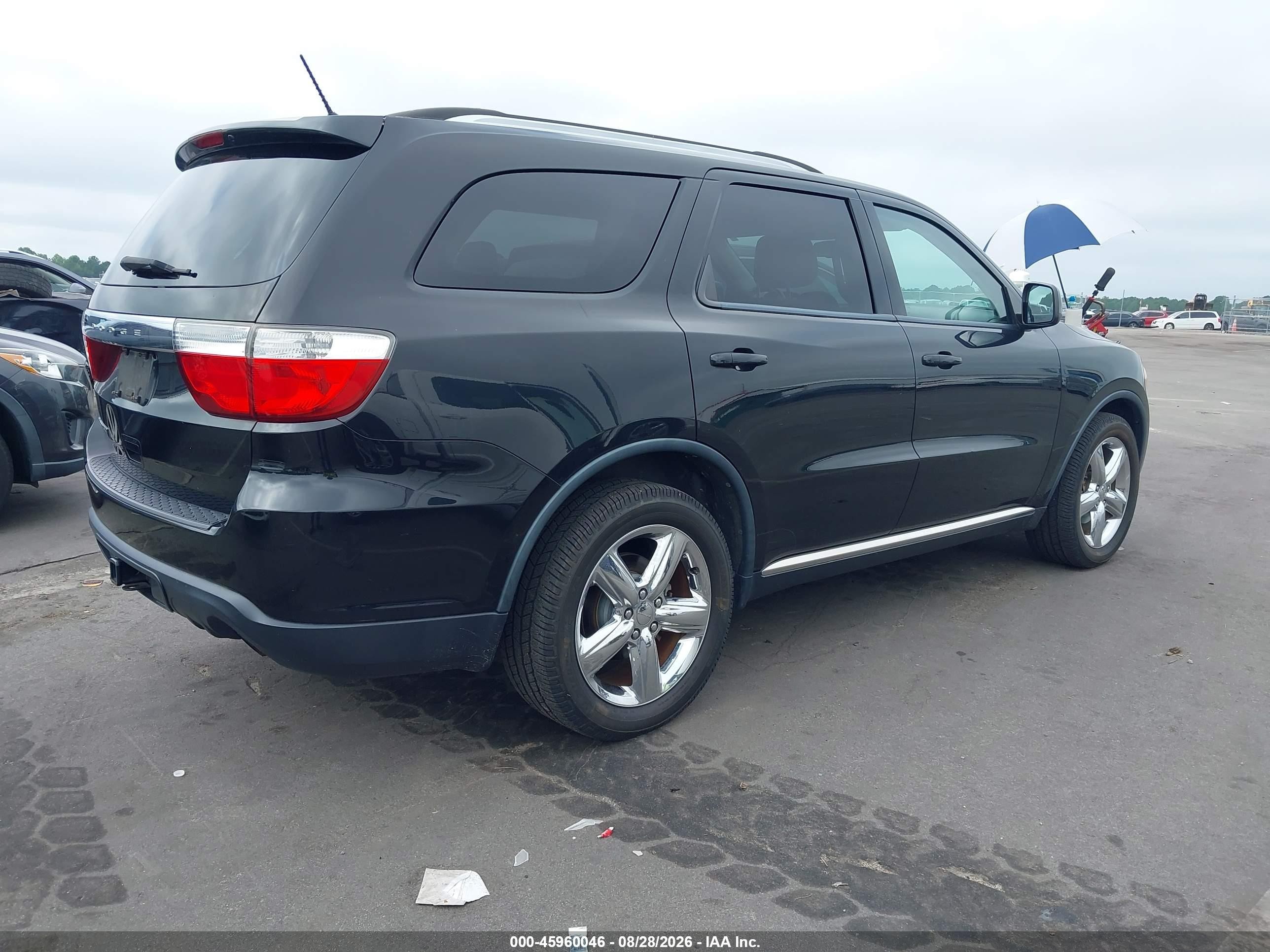 2013 Dodge Durango Sxt Black vin: 1C4RDHAG8DC693197