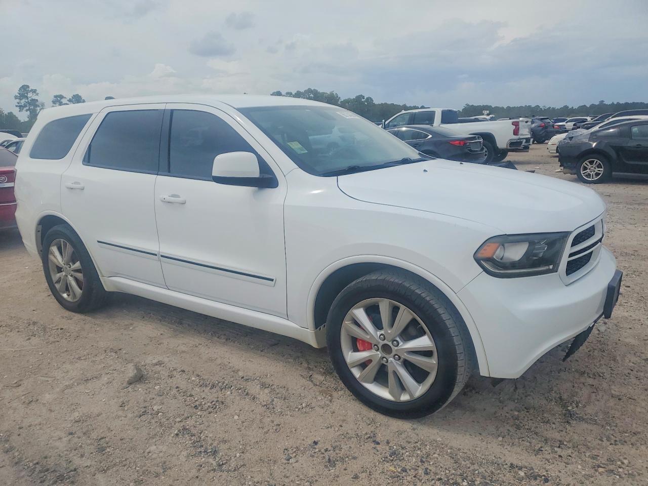 2014 Dodge Durango Sxt White vin: 1C4RDHAG8EC266720