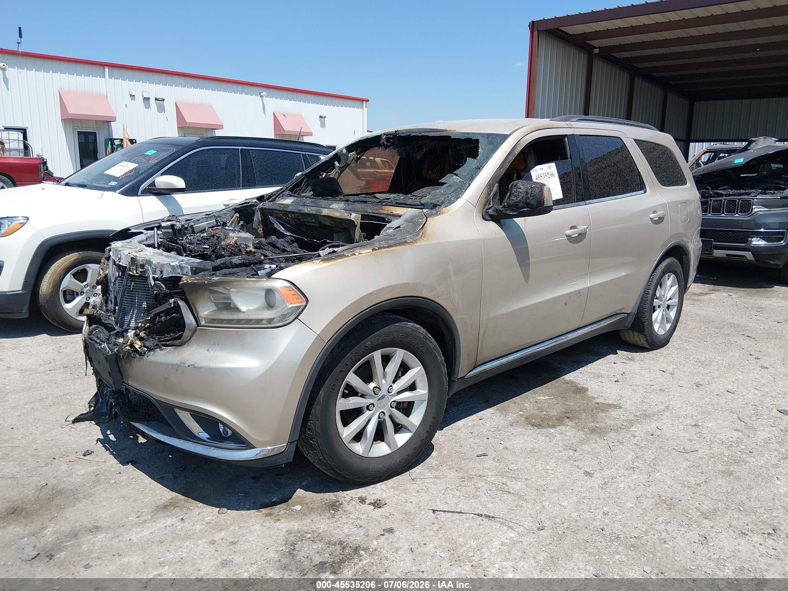 2014 Dodge Durango Sxt Tan vin: 1C4RDHAG8EC300686