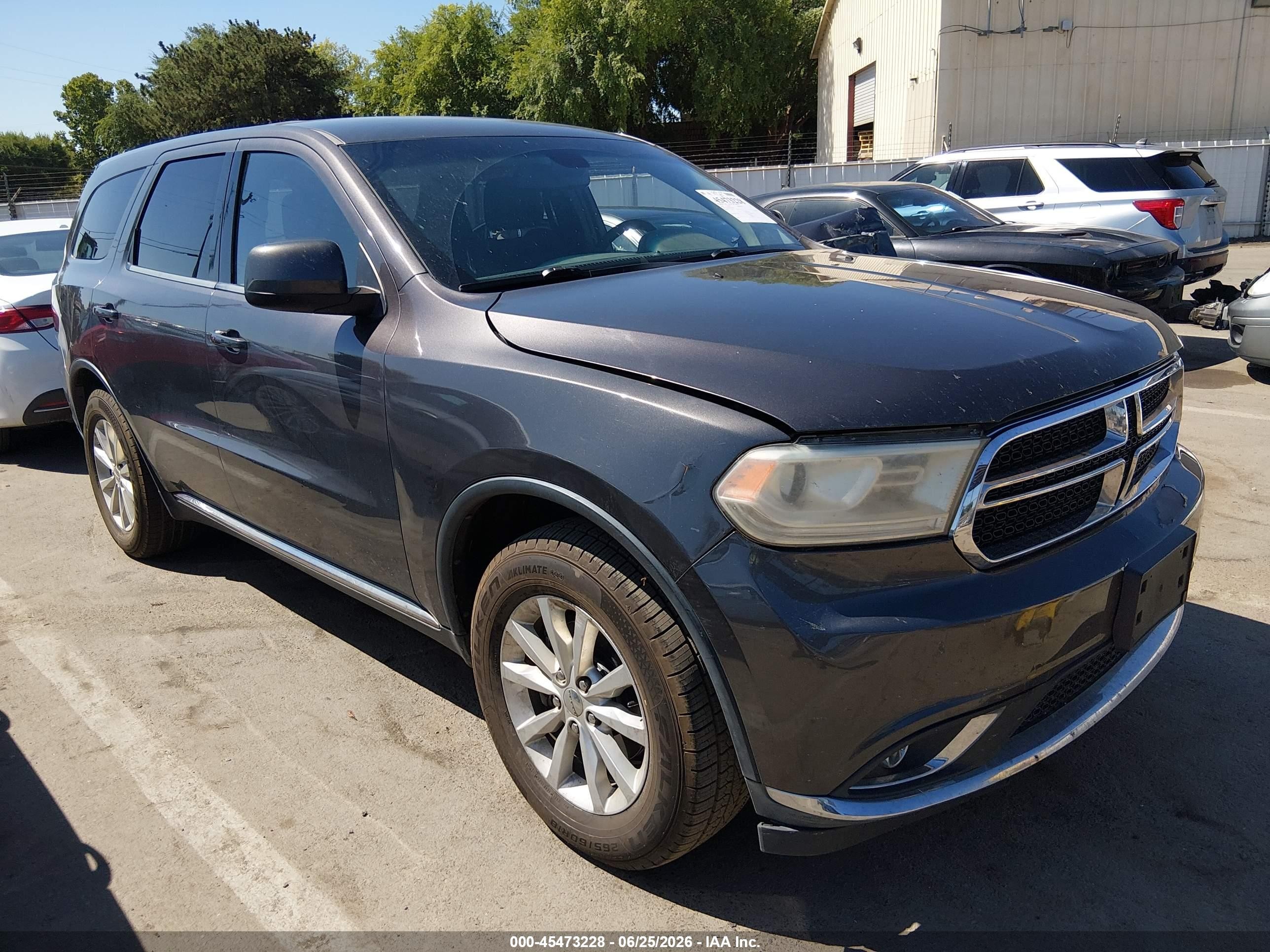 2014 Dodge Durango Sxt Gray vin: 1C4RDHAG8EC454704