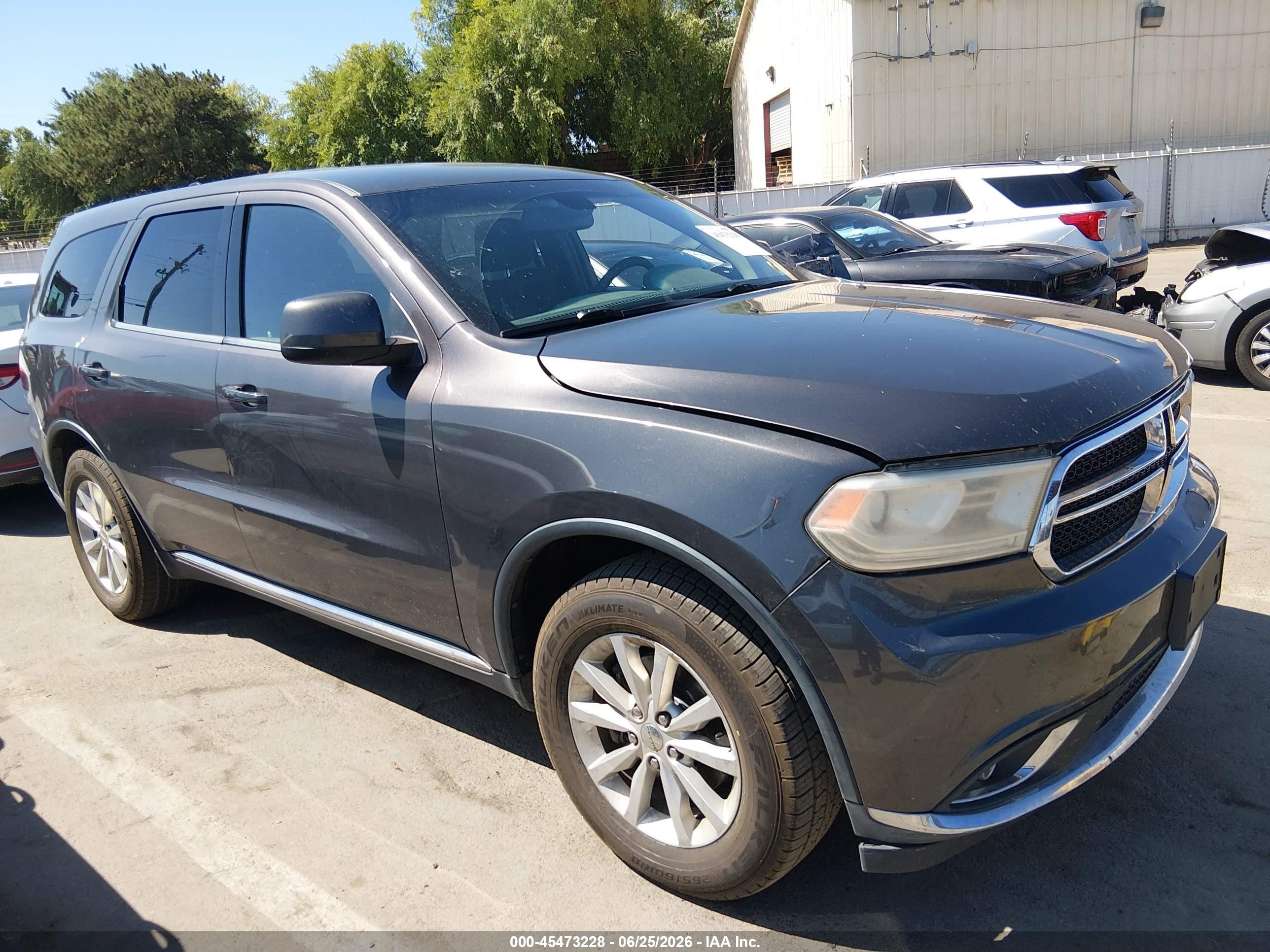 2014 Dodge Durango Sxt Gray vin: 1C4RDHAG8EC454704