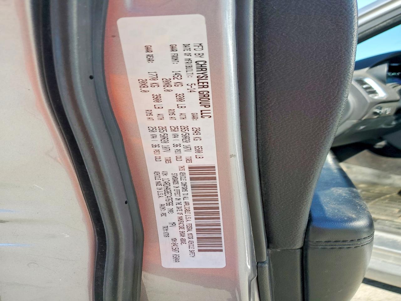 2014 Dodge Durango Sxt Silver vin: 1C4RDHAG8EC476766
