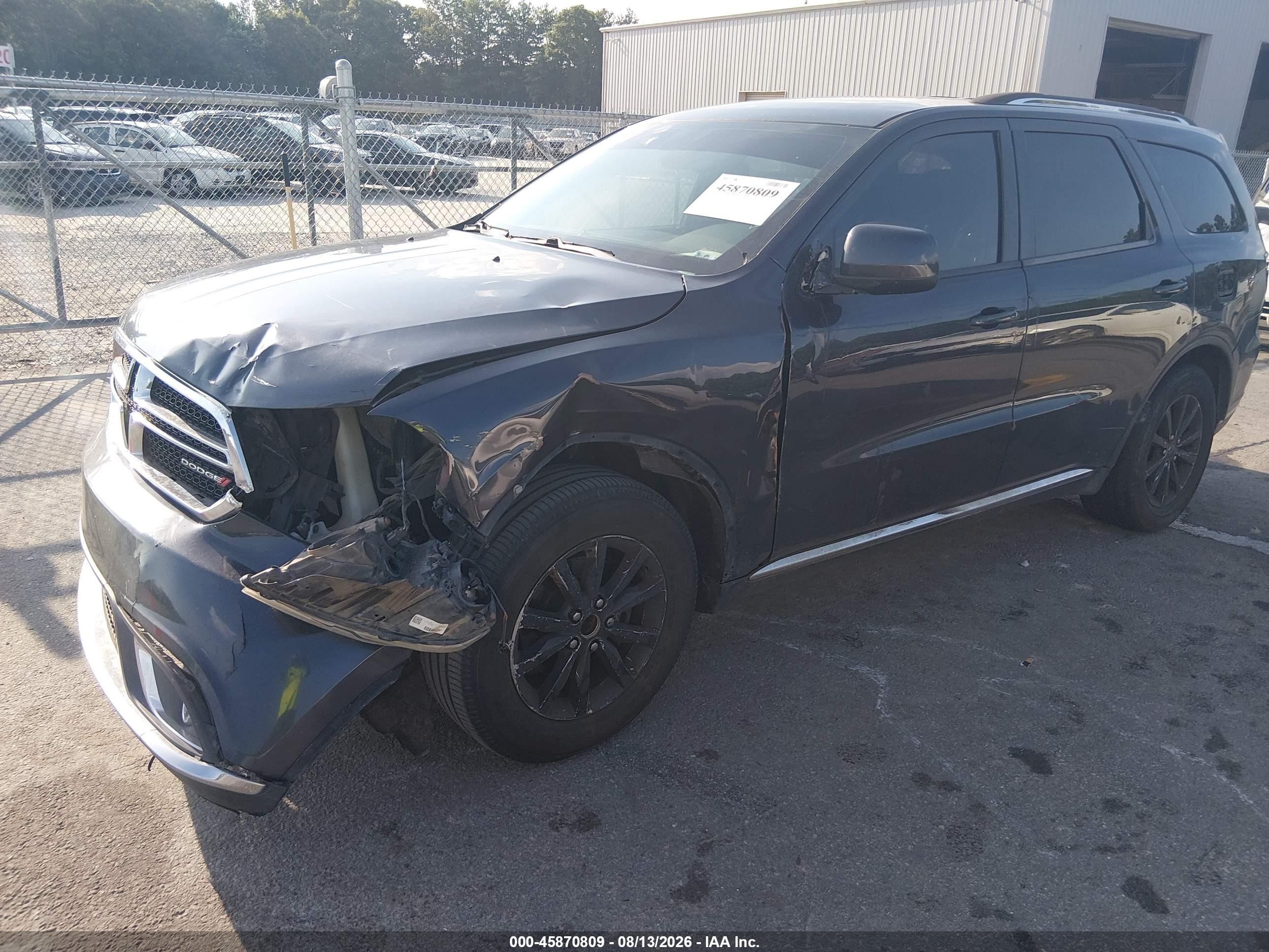 2015 Dodge Durango Sxt Black vin: 1C4RDHAG8FC100893