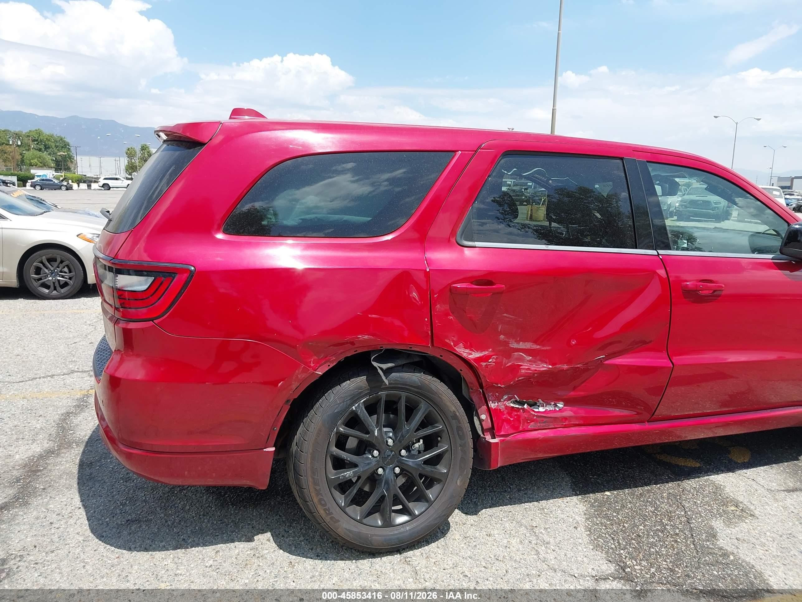 2015 Dodge Durango Sxt Red vin: 1C4RDHAG8FC132789