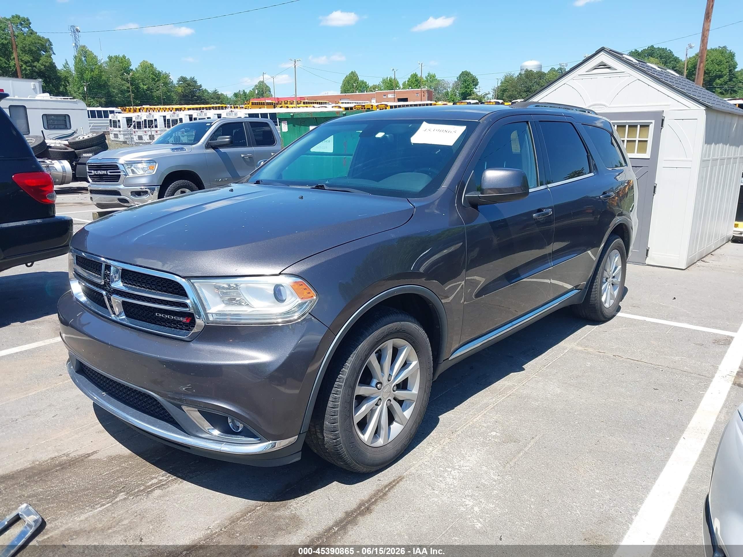 2015 Dodge Durango Sxt Gray vin: 1C4RDHAG8FC869880