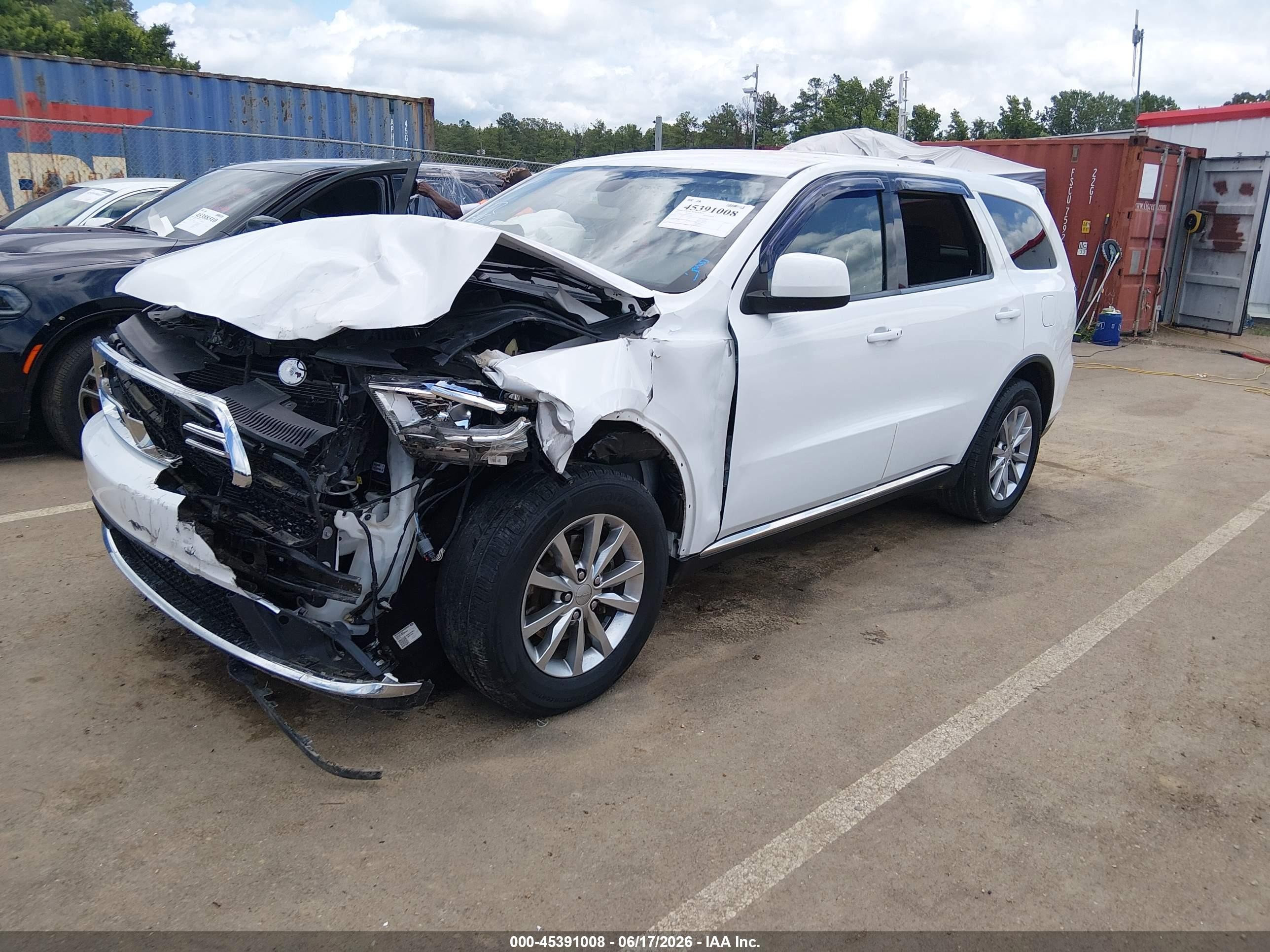 2017 Dodge Durango Sxt Rwd White vin: 1C4RDHAG8HC925920