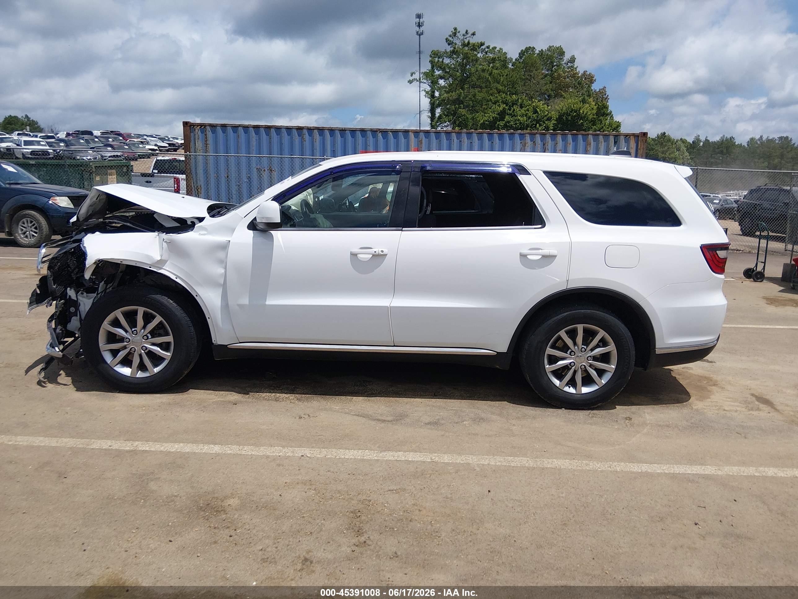 2017 Dodge Durango Sxt Rwd White vin: 1C4RDHAG8HC925920