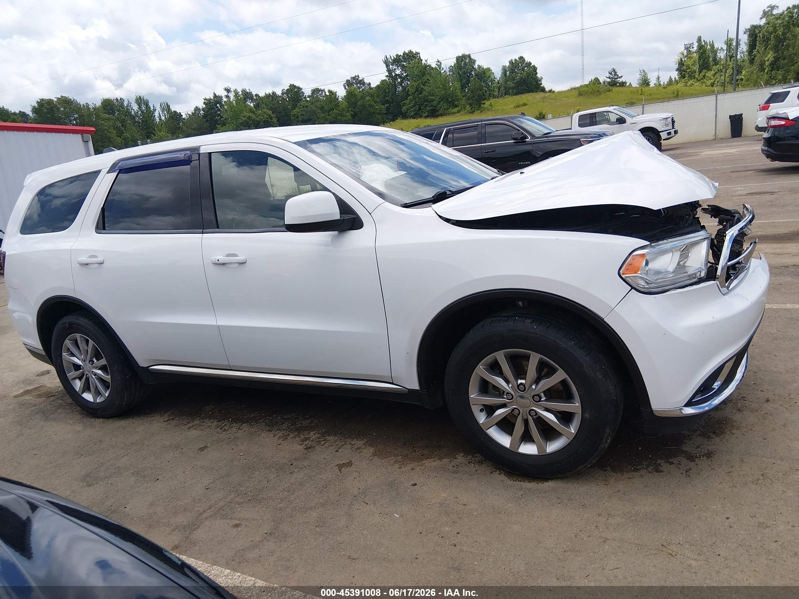 2017 Dodge Durango Sxt Rwd White vin: 1C4RDHAG8HC925920