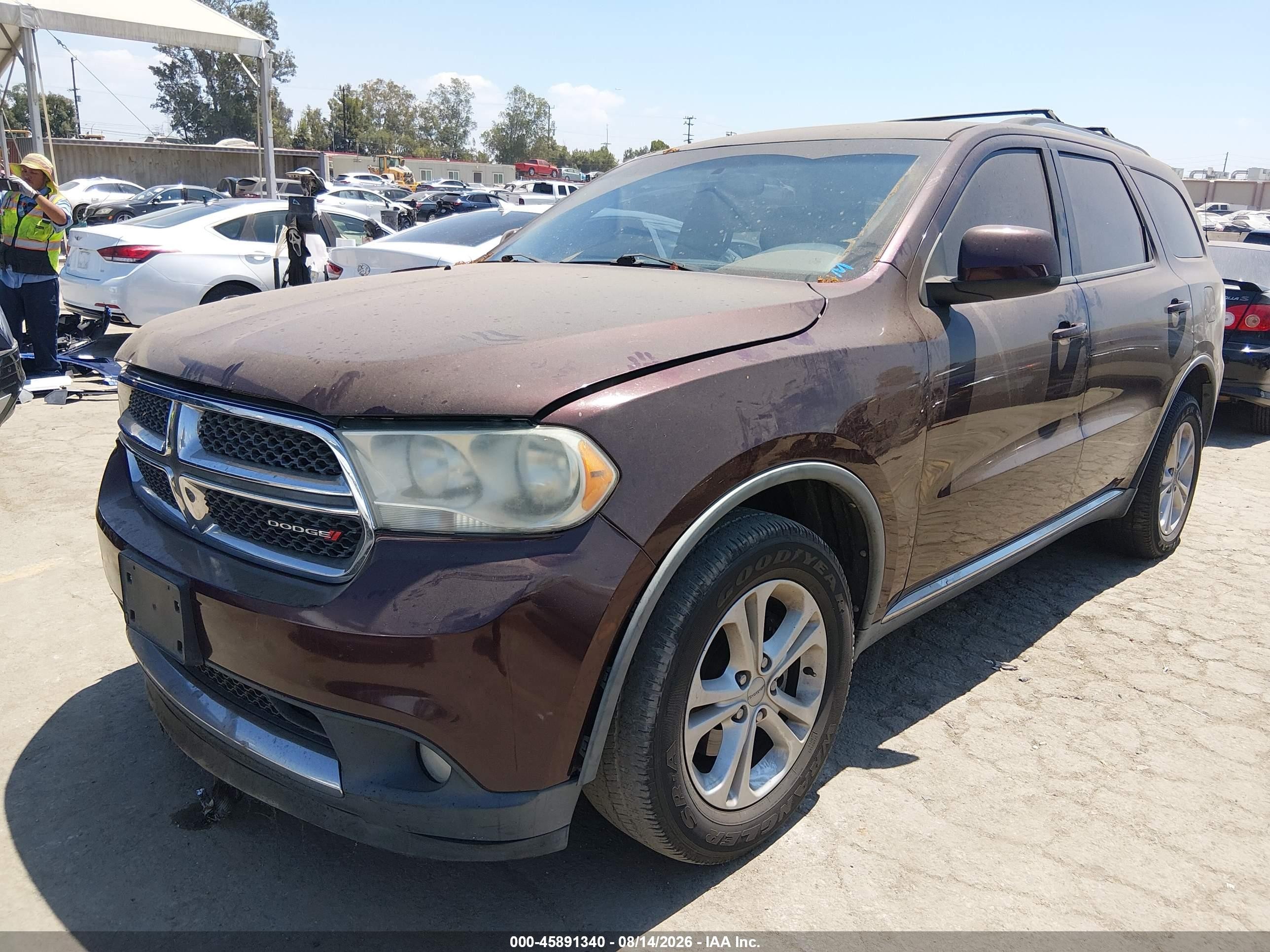2012 Dodge Durango Sxt Burgundy vin: 1C4RDHAG9CC235781