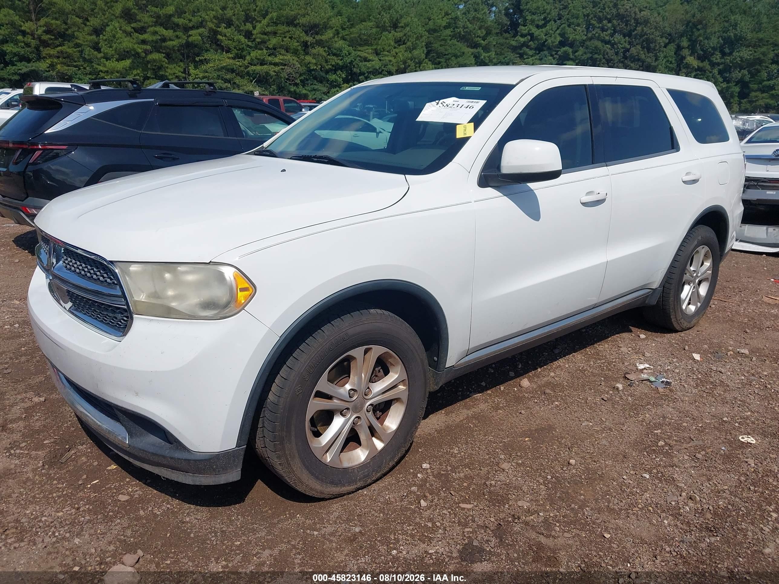 2013 Dodge Durango Sxt Белый vin: 1C4RDHAG9DC657342