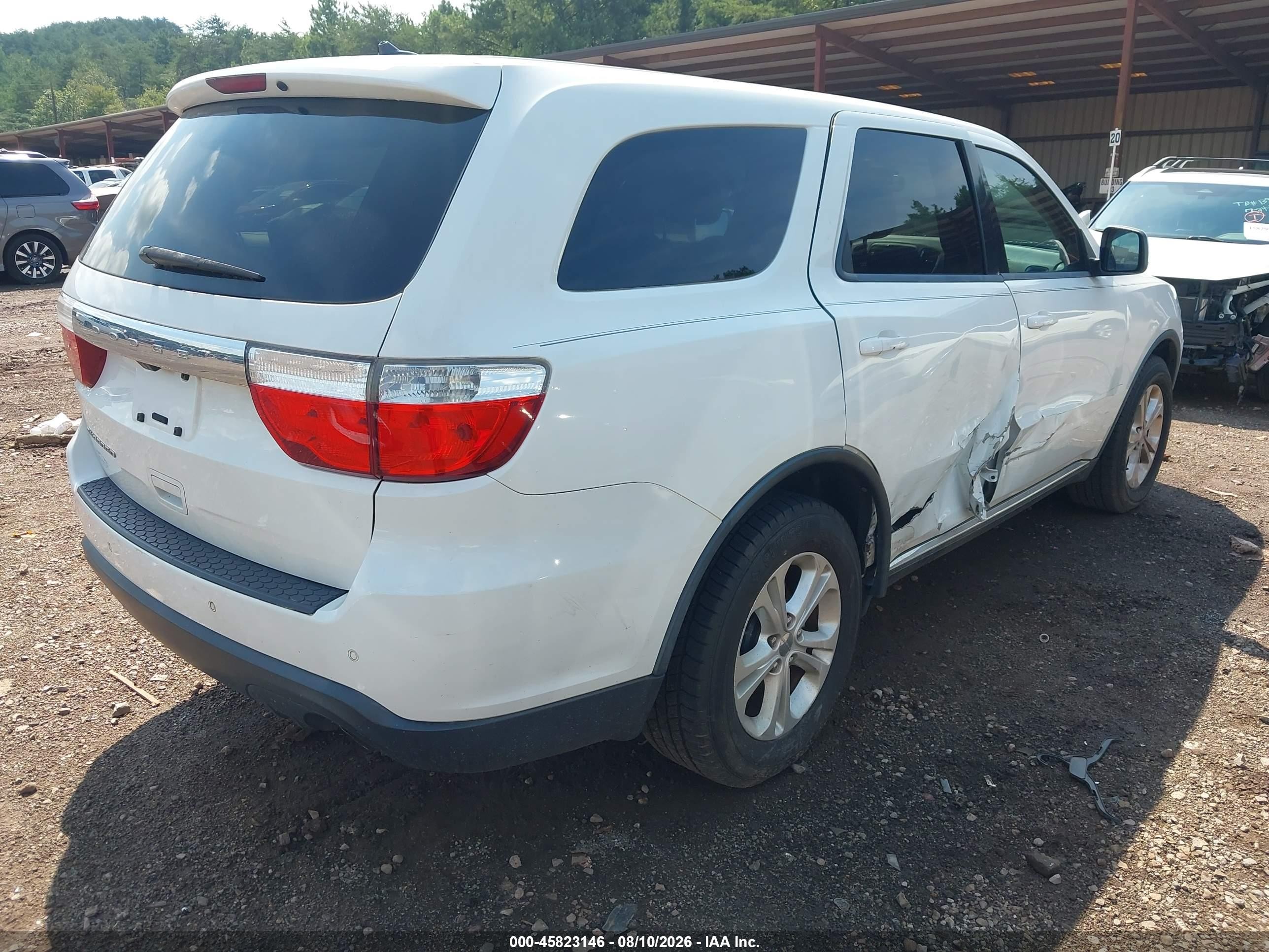 2013 Dodge Durango Sxt Белый vin: 1C4RDHAG9DC657342
