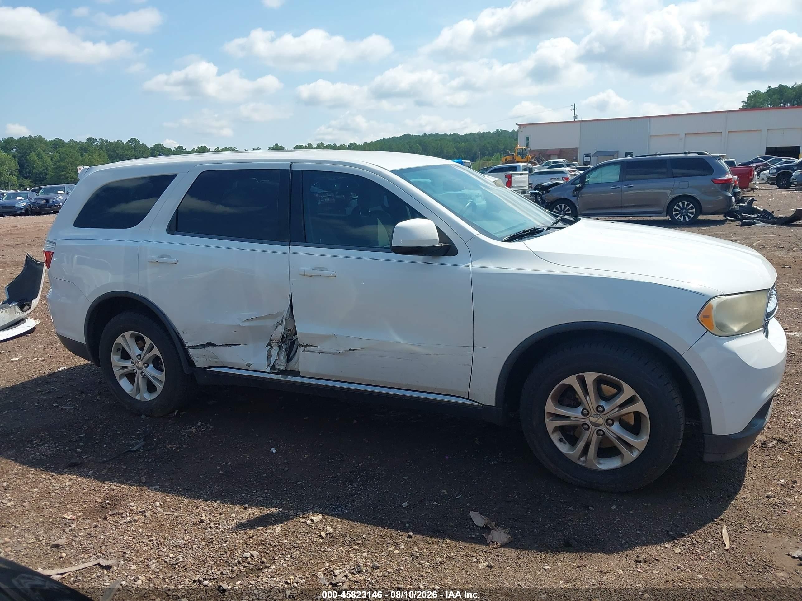 2013 Dodge Durango Sxt Белый vin: 1C4RDHAG9DC657342