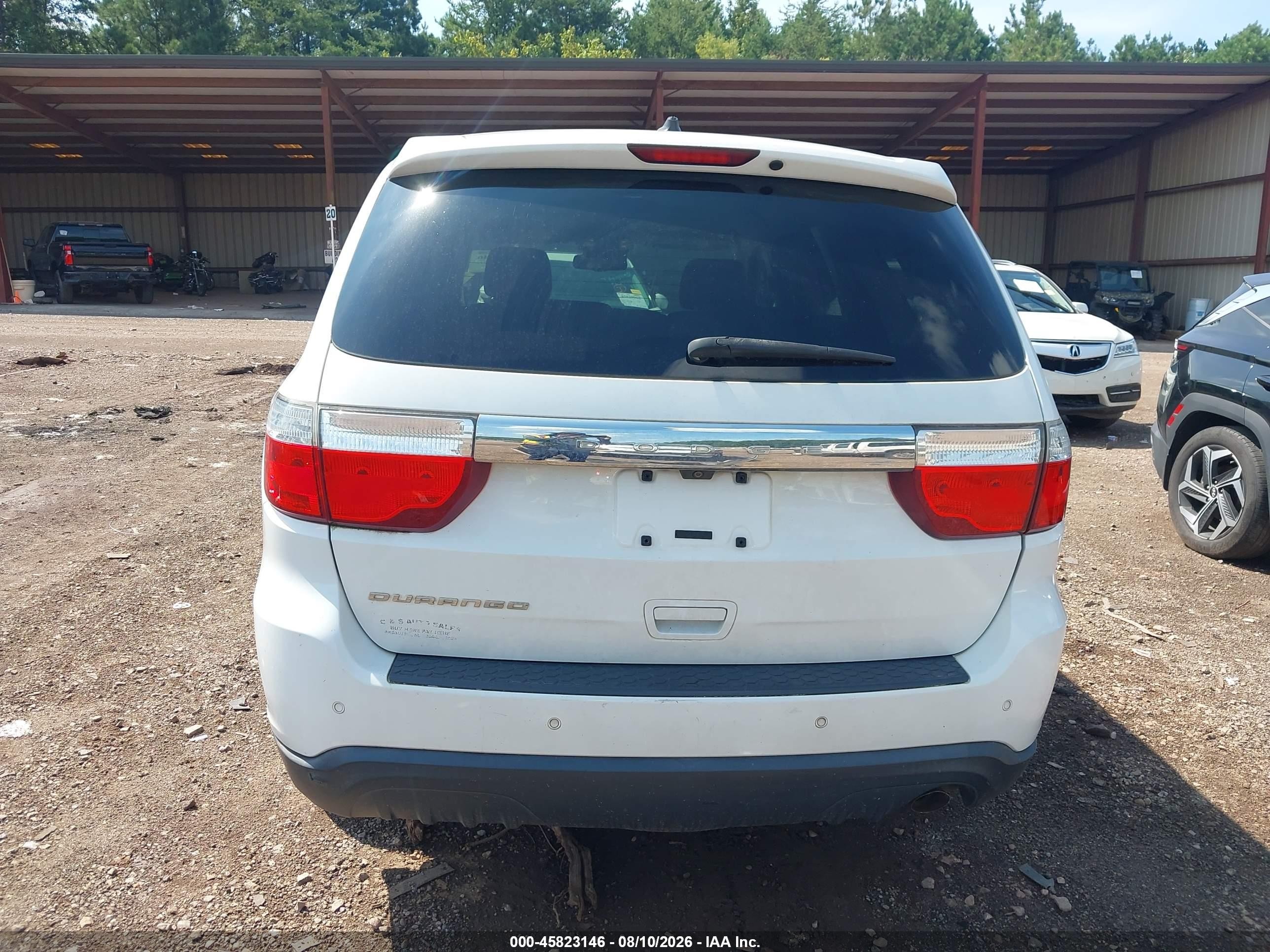 2013 Dodge Durango Sxt Белый vin: 1C4RDHAG9DC657342
