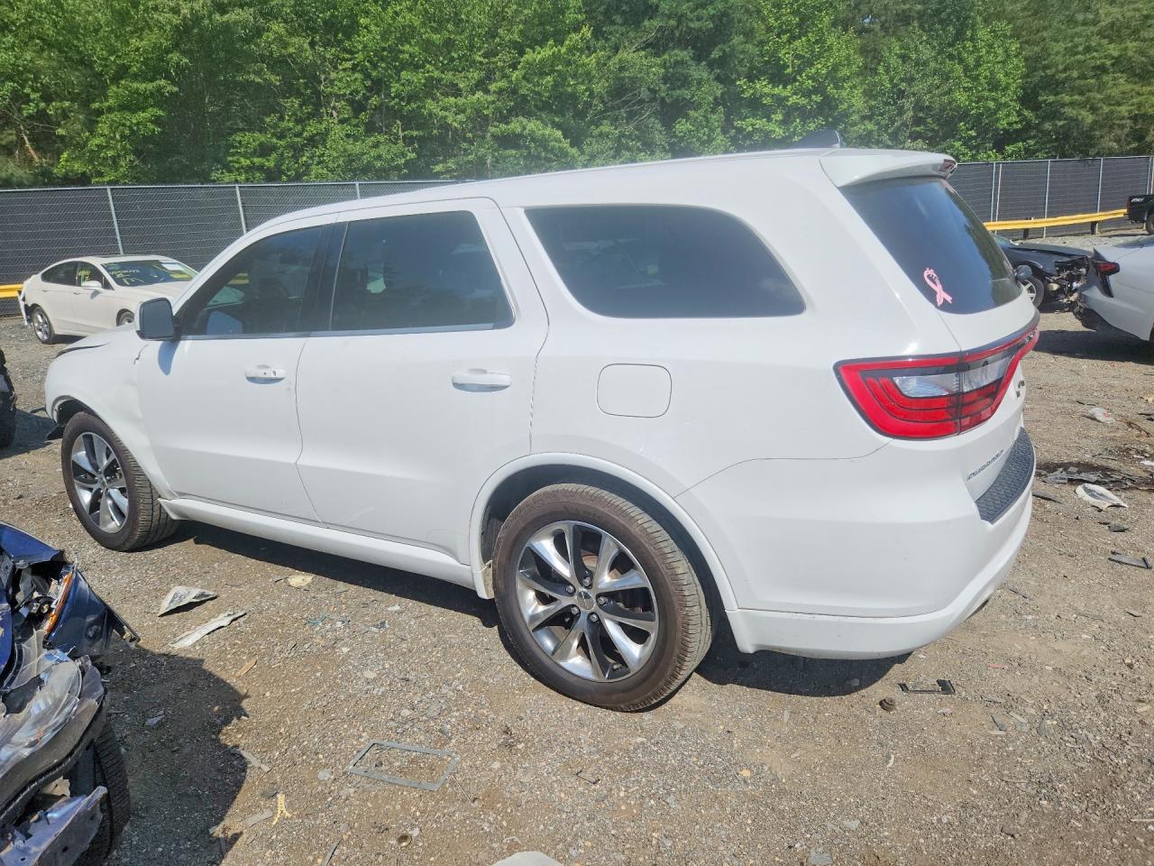 2014 Dodge Durango Sxt White vin: 1C4RDHAG9EC344812
