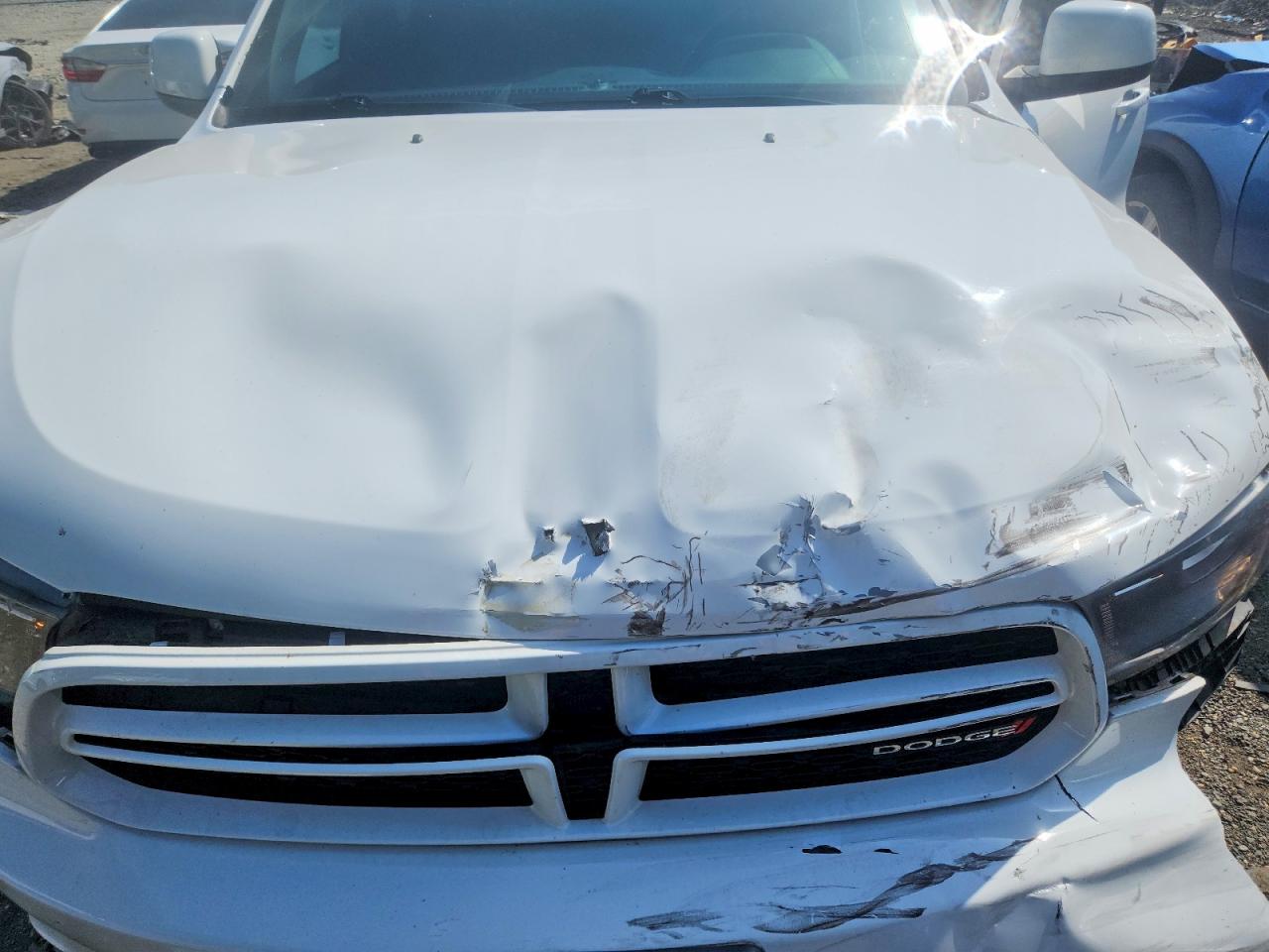 2014 Dodge Durango Sxt White vin: 1C4RDHAG9EC344812