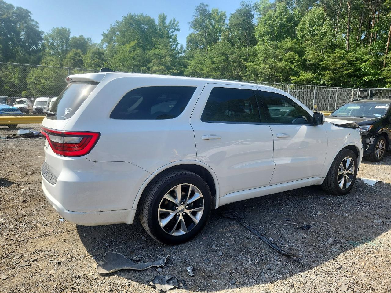 2014 Dodge Durango Sxt White vin: 1C4RDHAG9EC344812