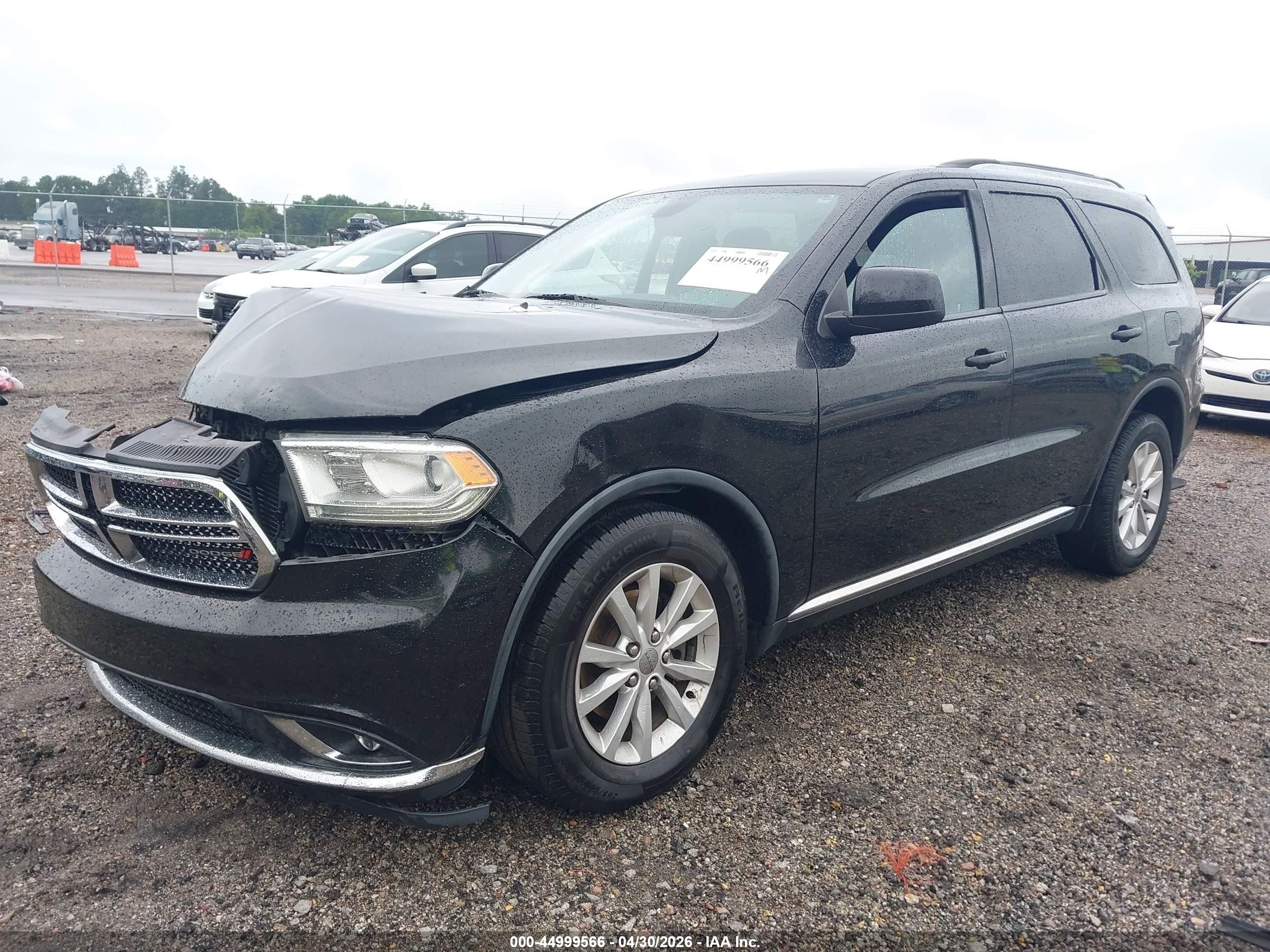 2015 Dodge Durango Sxt Black vin: 1C4RDHAG9FC760117