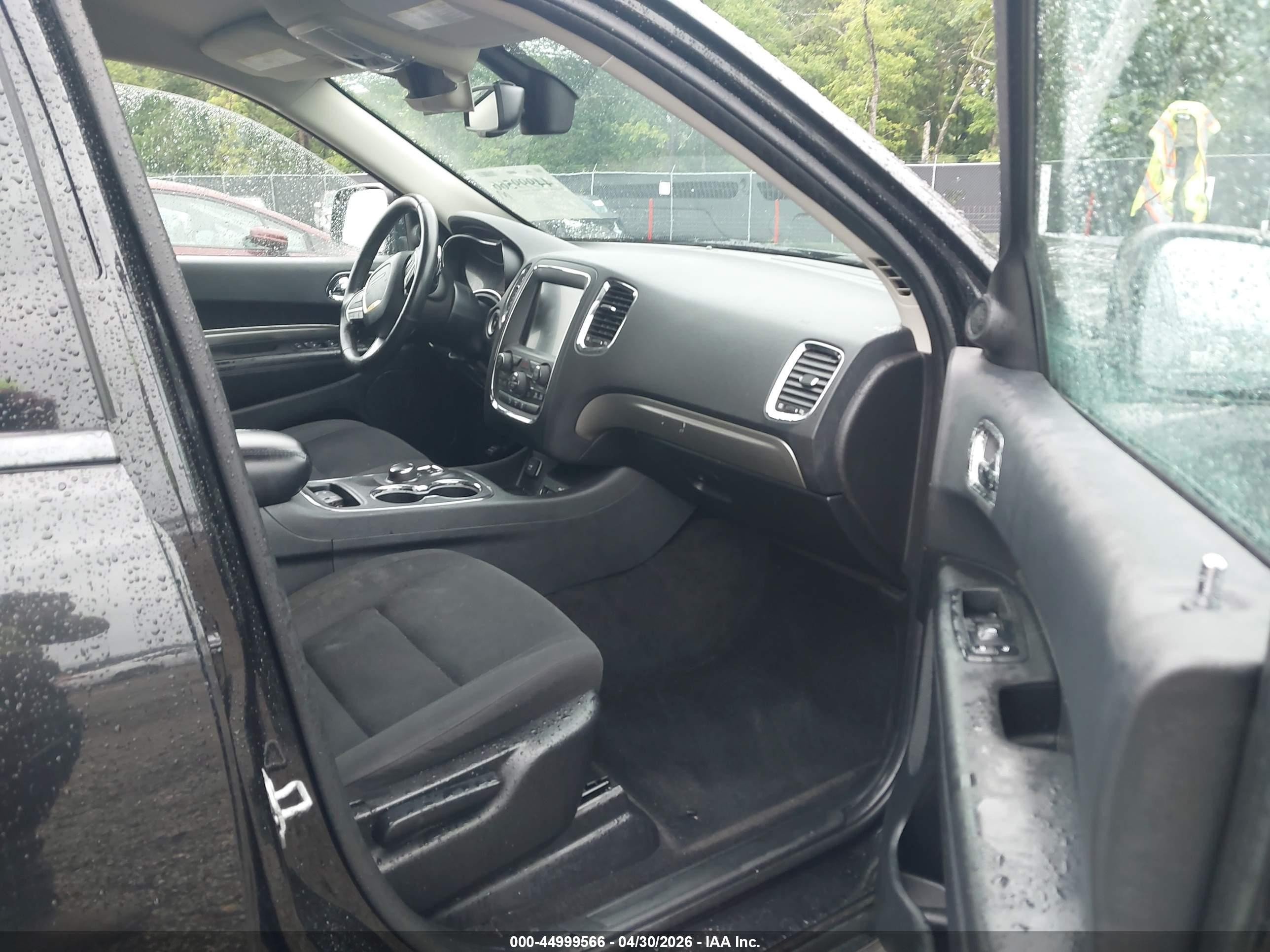 2015 Dodge Durango Sxt Black vin: 1C4RDHAG9FC760117
