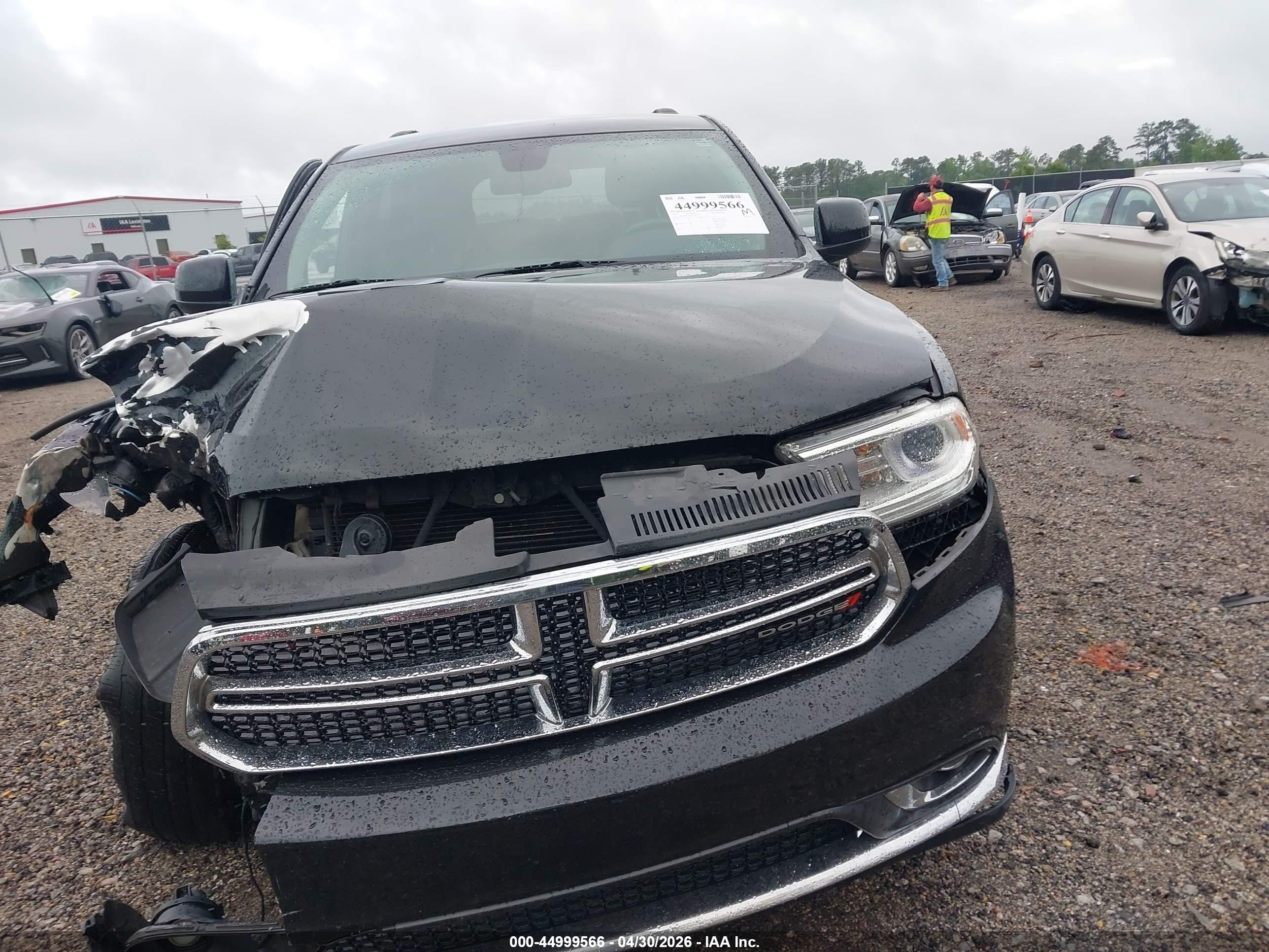 2015 Dodge Durango Sxt Black vin: 1C4RDHAG9FC760117