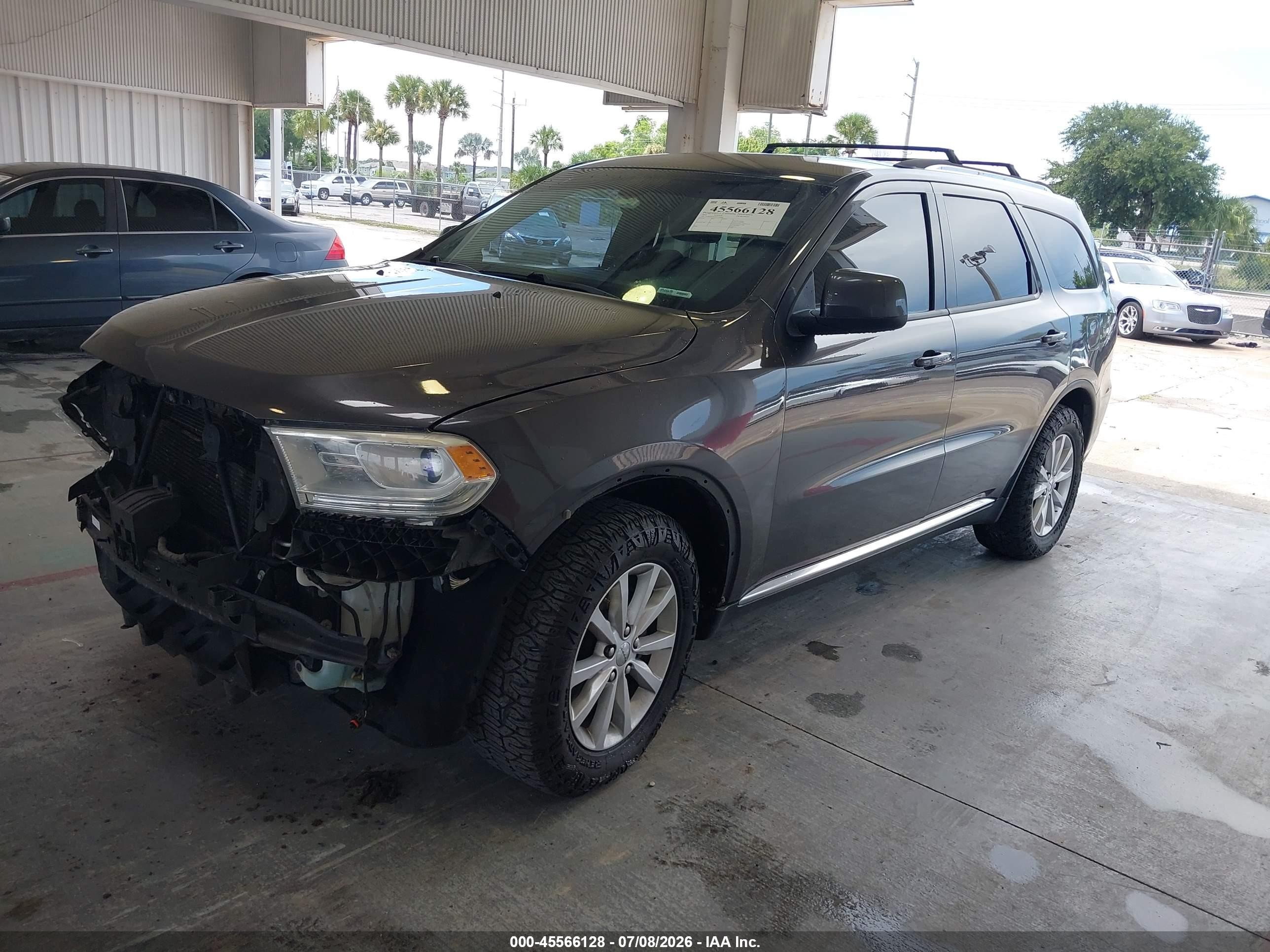 2015 Dodge Durango Sxt Gray vin: 1C4RDHAG9FC770968