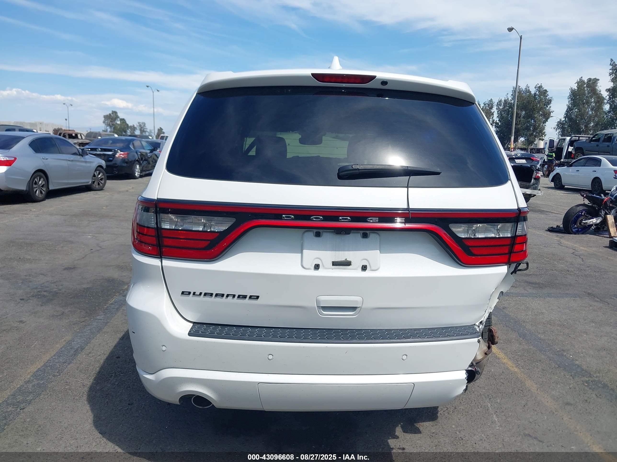 2018 Dodge Durango Sxt Rwd Белый vin: 1C4RDHAG9JC197854