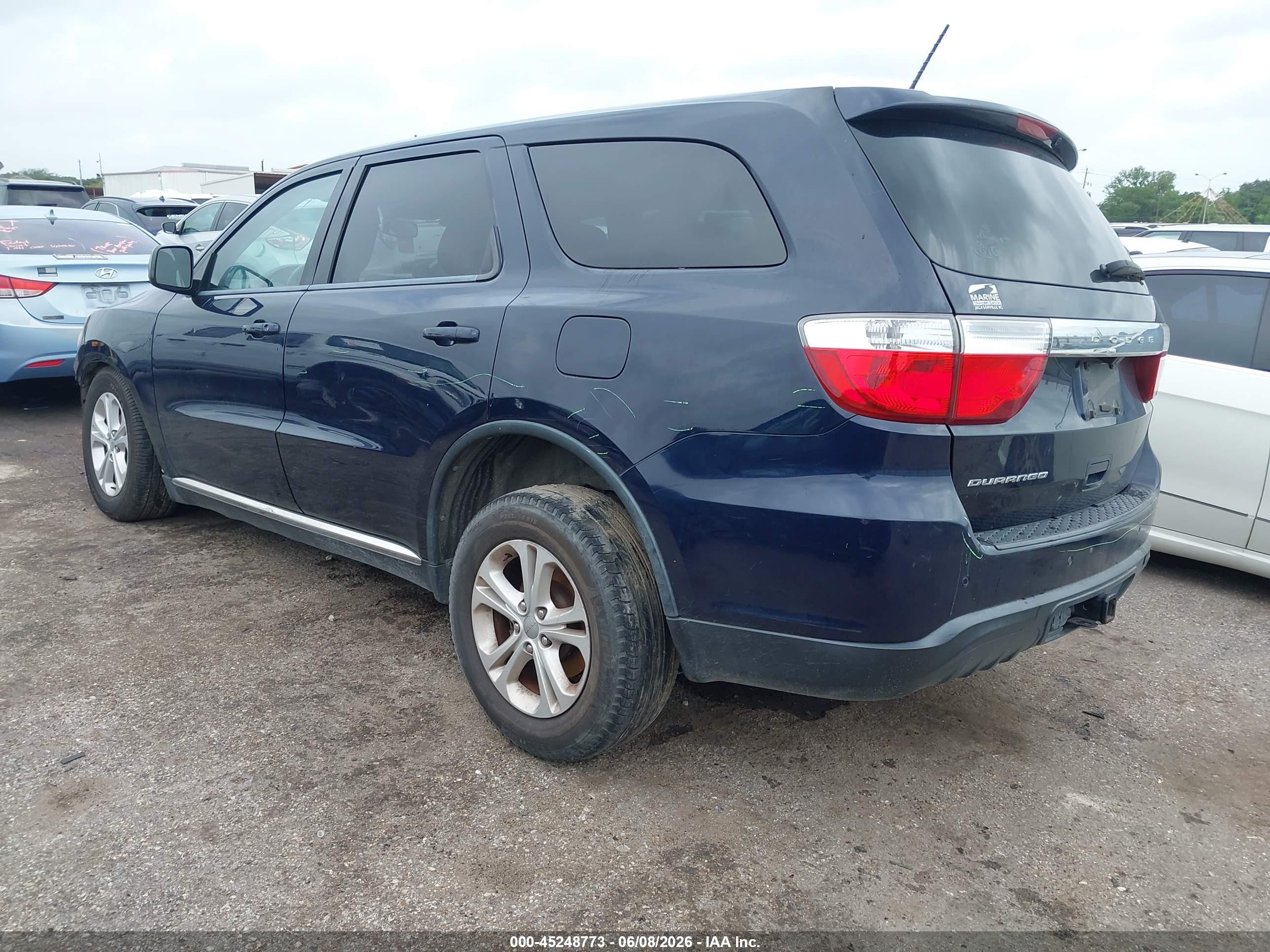 2013 Dodge Durango Sxt Blue vin: 1C4RDHAGXDC696635