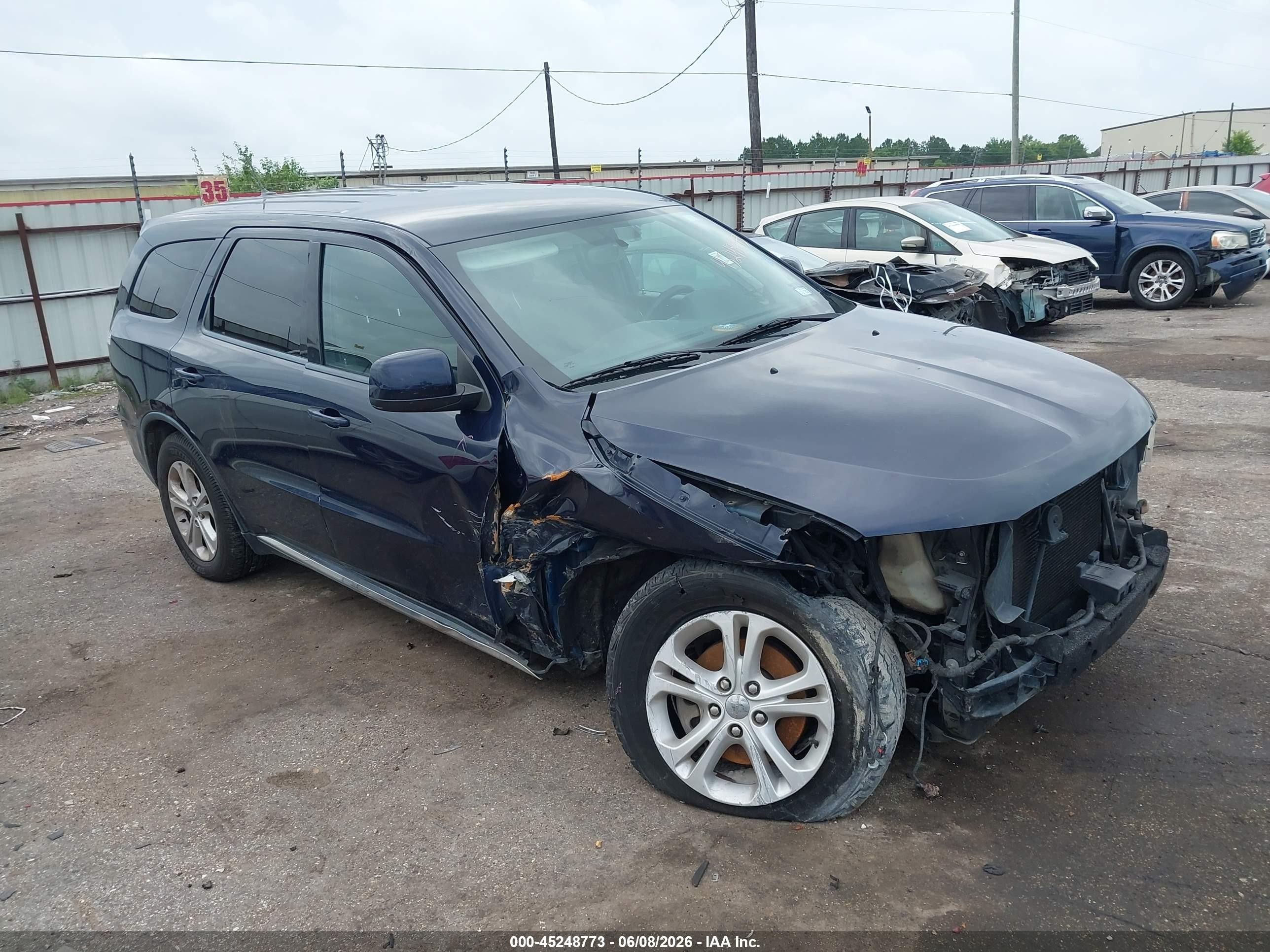 2013 Dodge Durango Sxt Blue vin: 1C4RDHAGXDC696635