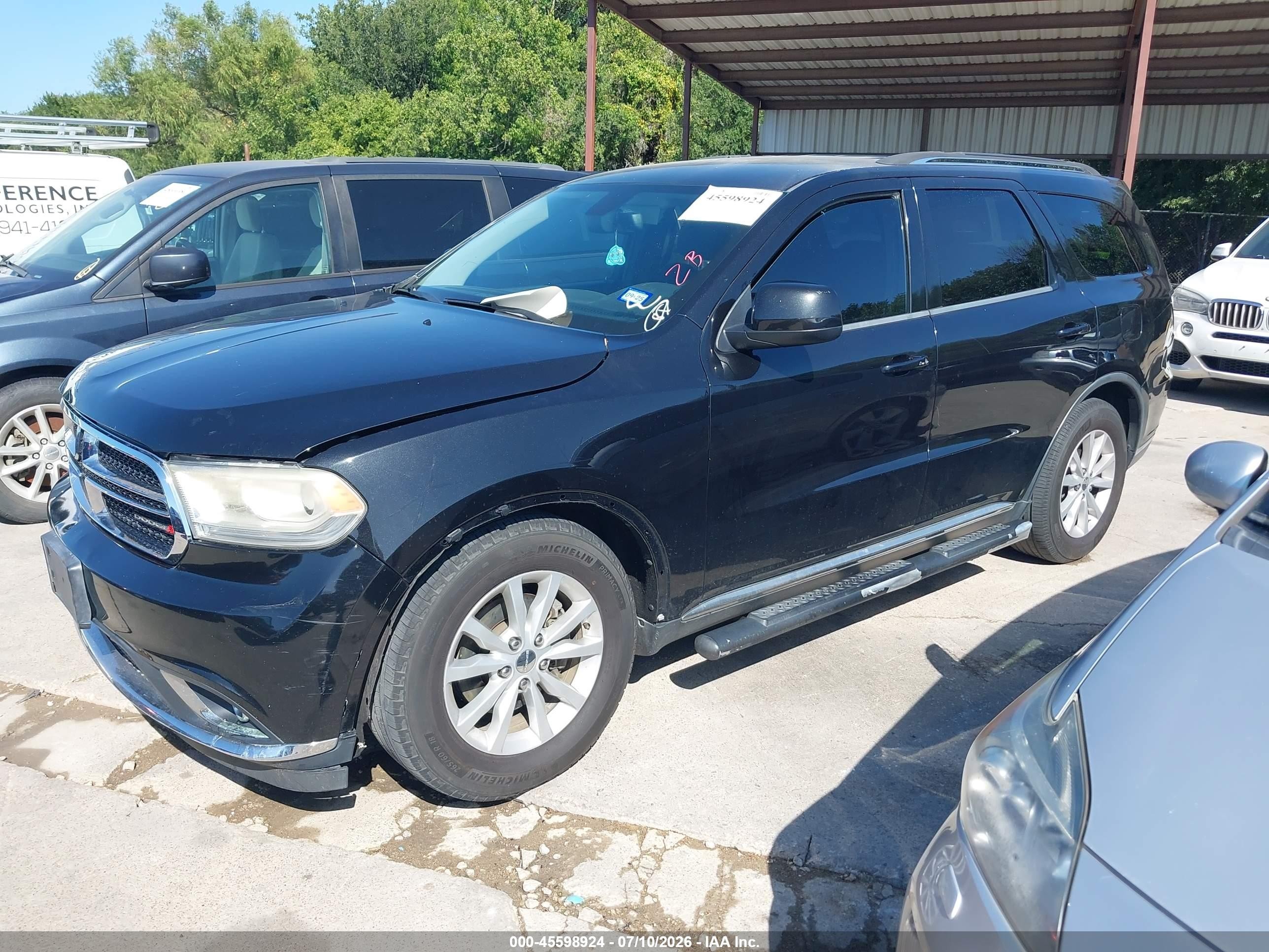 2014 Dodge Durango Sxt Черный vin: 1C4RDHAGXEC286435