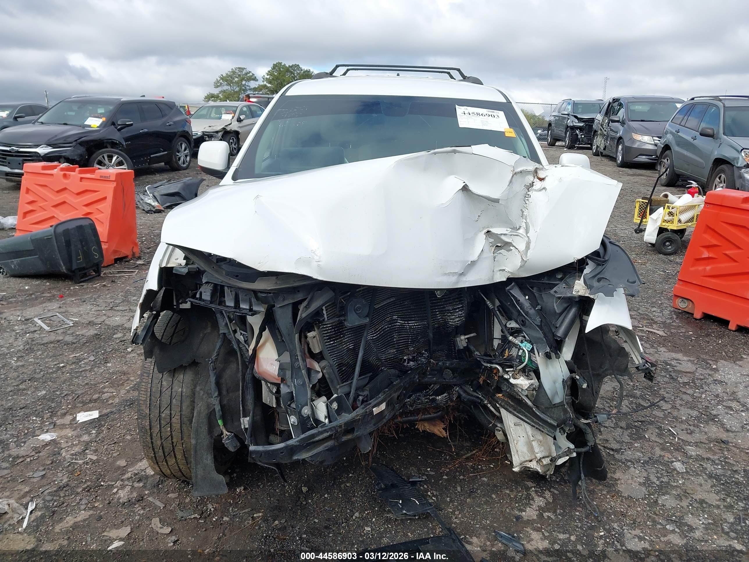 2014 Dodge Durango Sxt White vin: 1C4RDHAGXEC390911