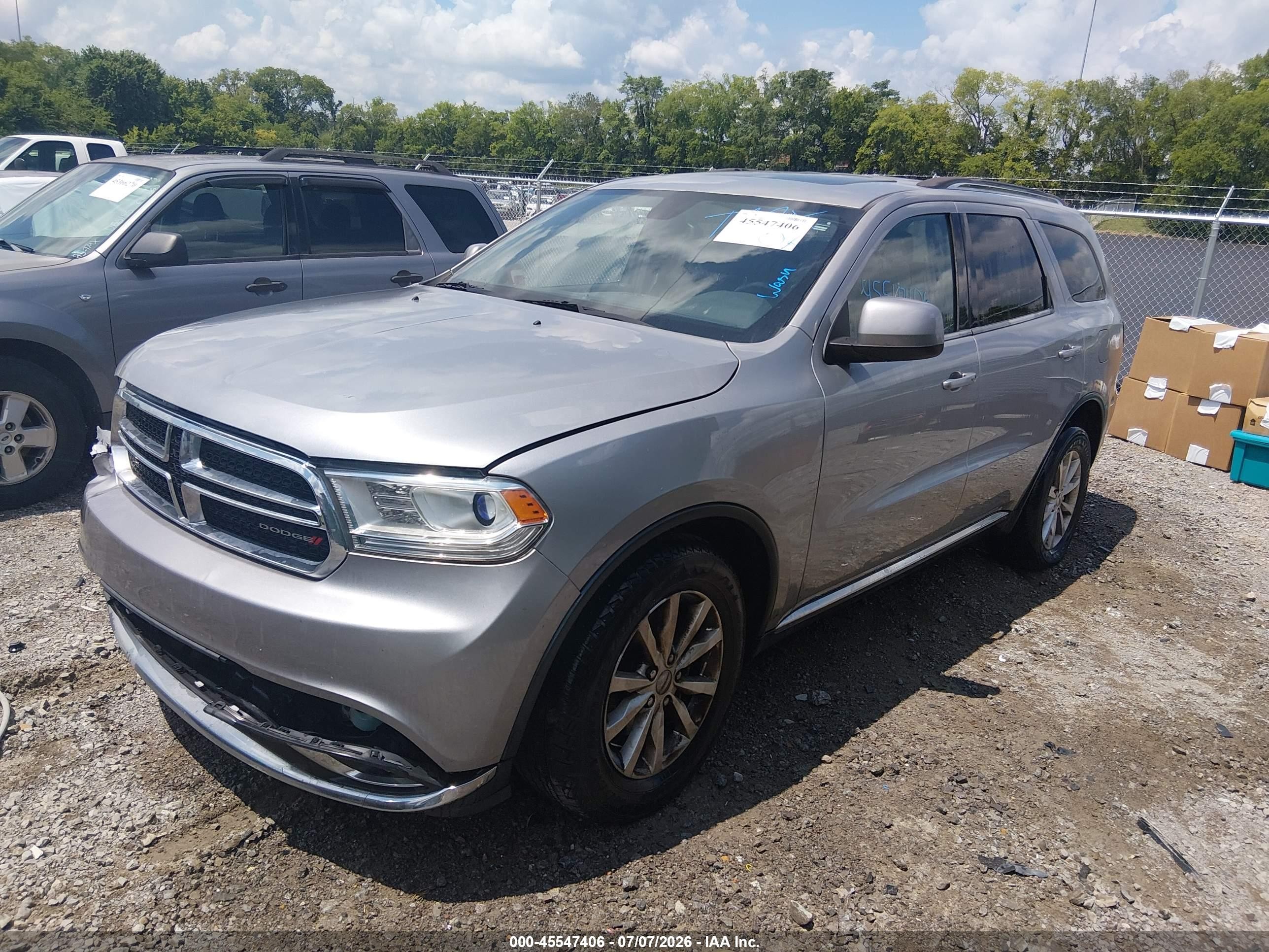 2014 Dodge Durango Sxt Серебряный vin: 1C4RDHAGXEC551676