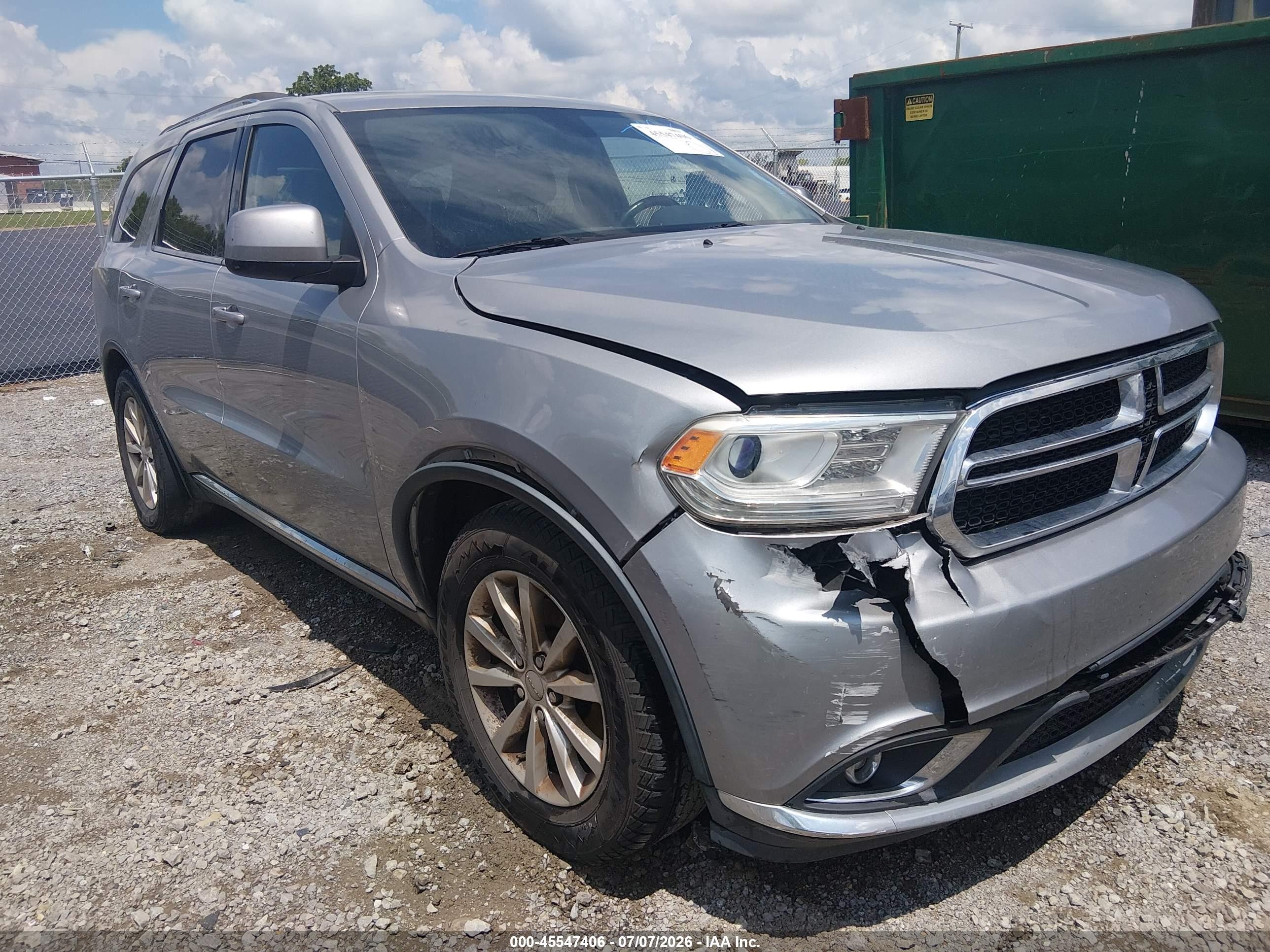 2014 Dodge Durango Sxt Серебряный vin: 1C4RDHAGXEC551676