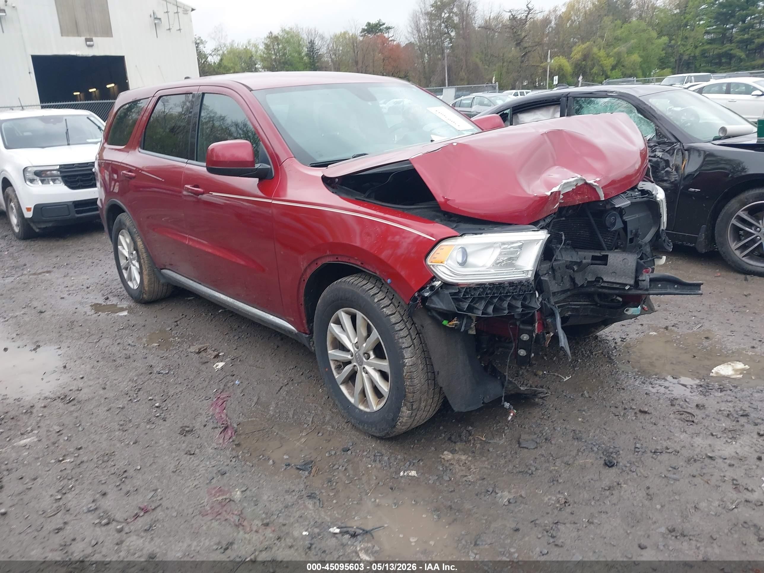 2015 Dodge Durango Sxt Burgundy vin: 1C4RDHAGXFC232554