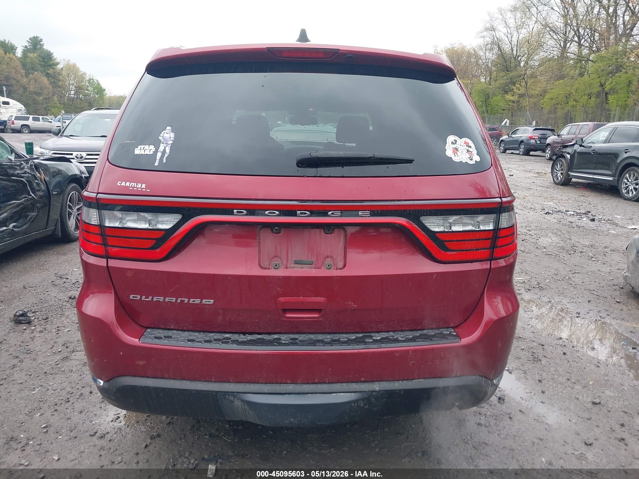 2015 Dodge Durango Sxt Burgundy vin: 1C4RDHAGXFC232554