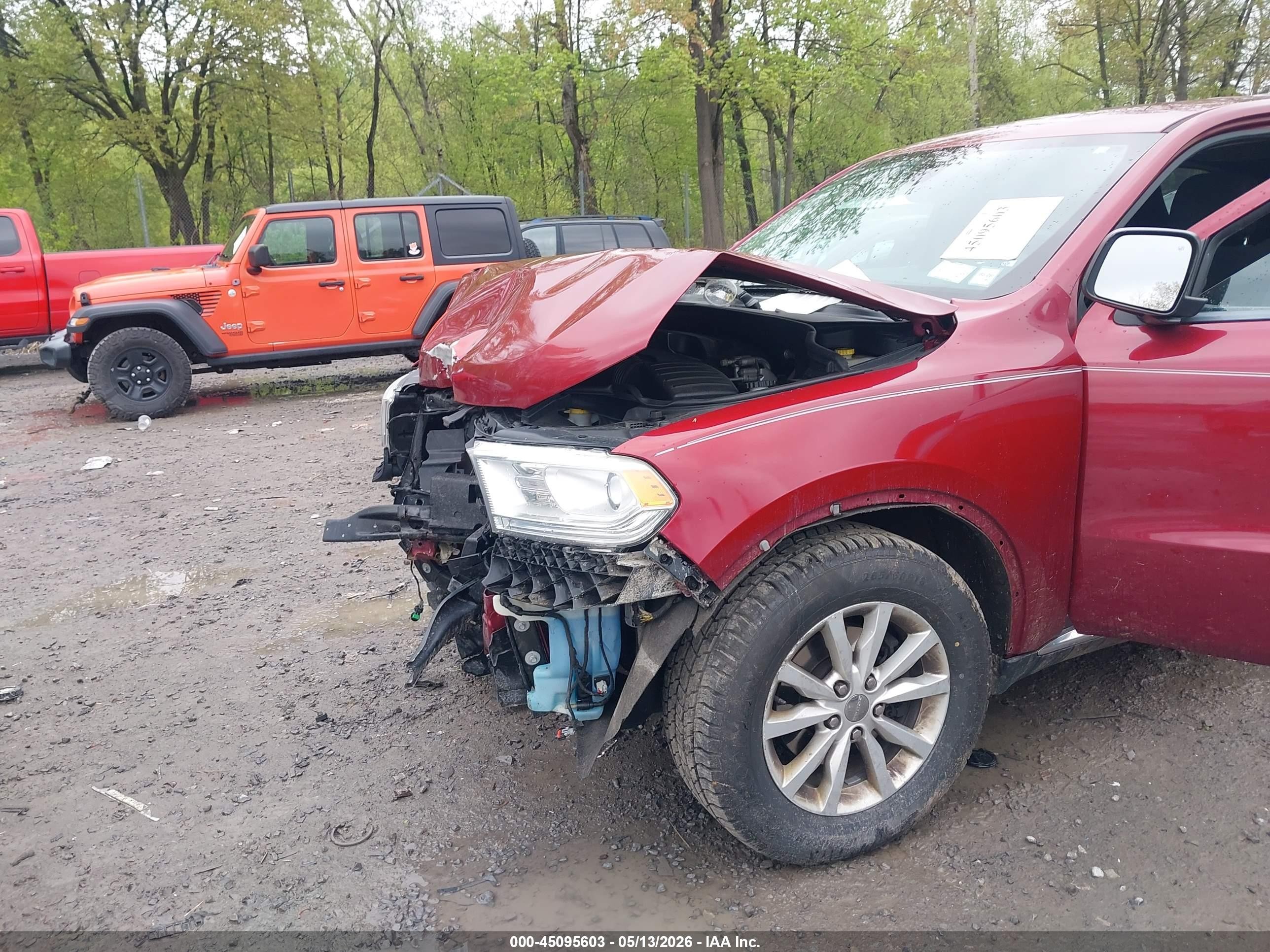 2015 Dodge Durango Sxt Burgundy vin: 1C4RDHAGXFC232554