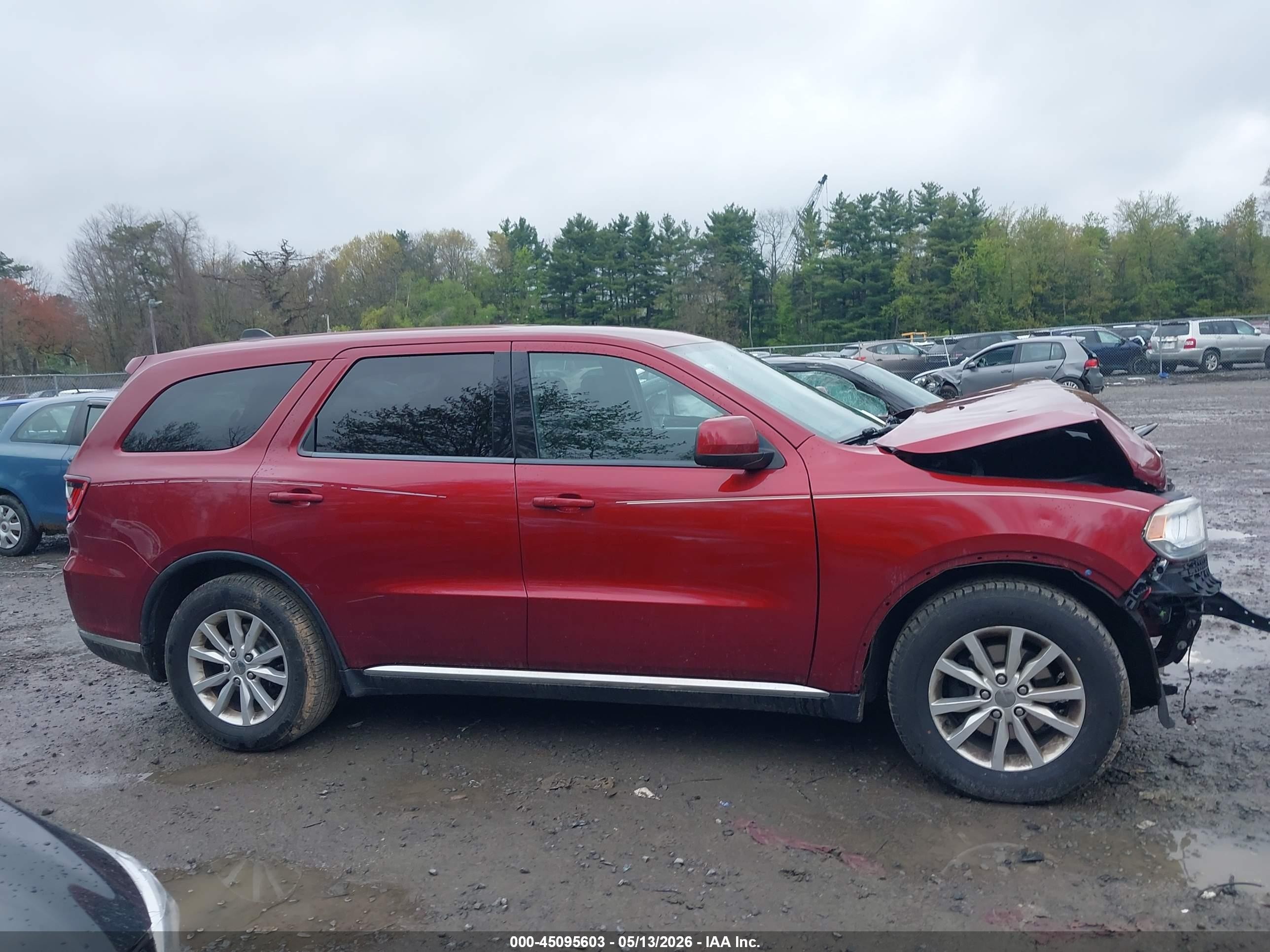 2015 Dodge Durango Sxt Burgundy vin: 1C4RDHAGXFC232554