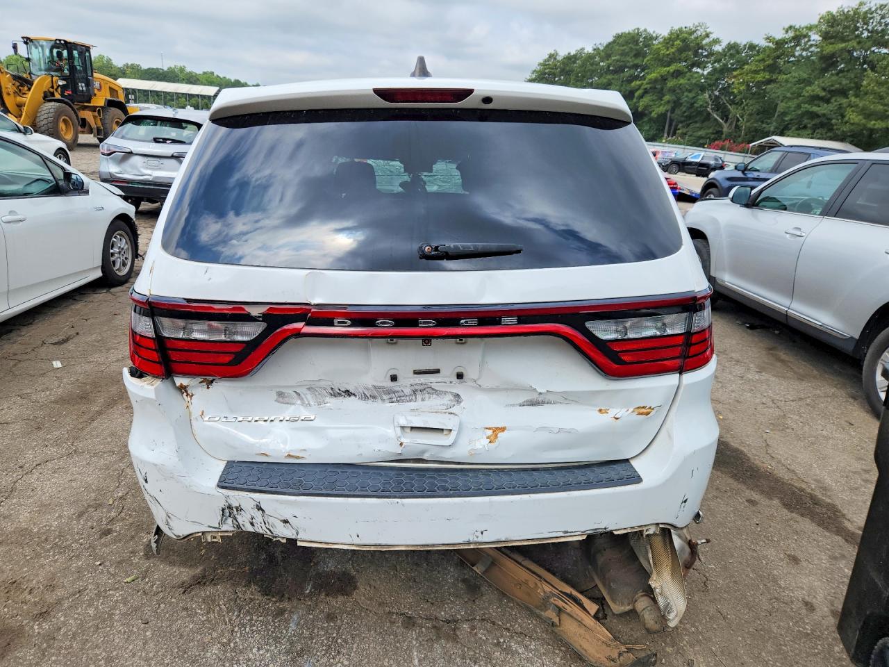 2015 Dodge Durango Sxt White vin: 1C4RDHAGXFC239679