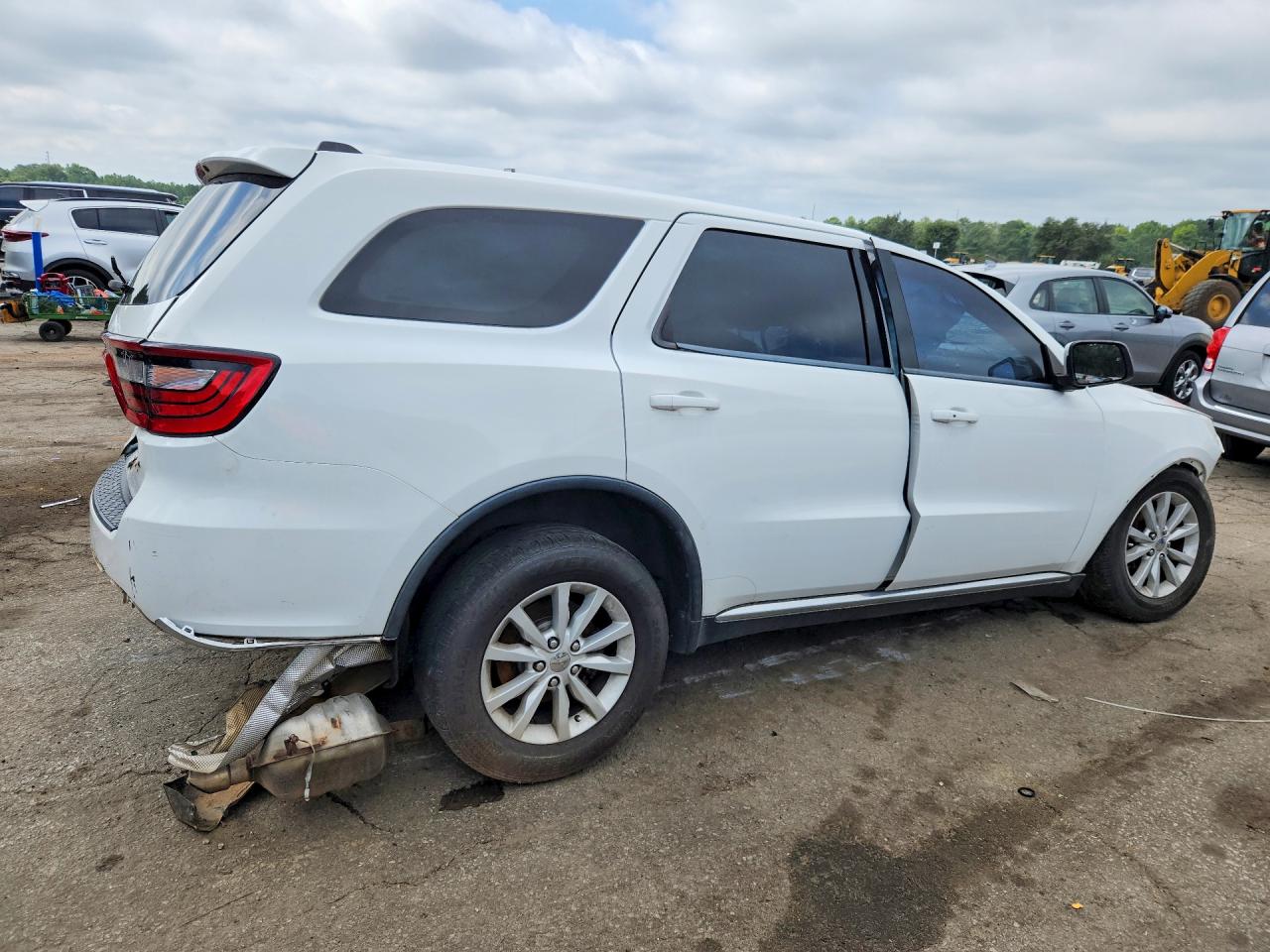 2015 Dodge Durango Sxt White vin: 1C4RDHAGXFC239679