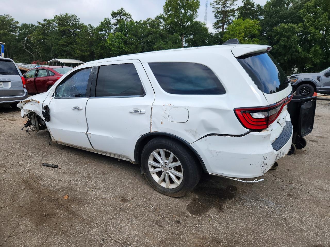 2015 Dodge Durango Sxt White vin: 1C4RDHAGXFC239679