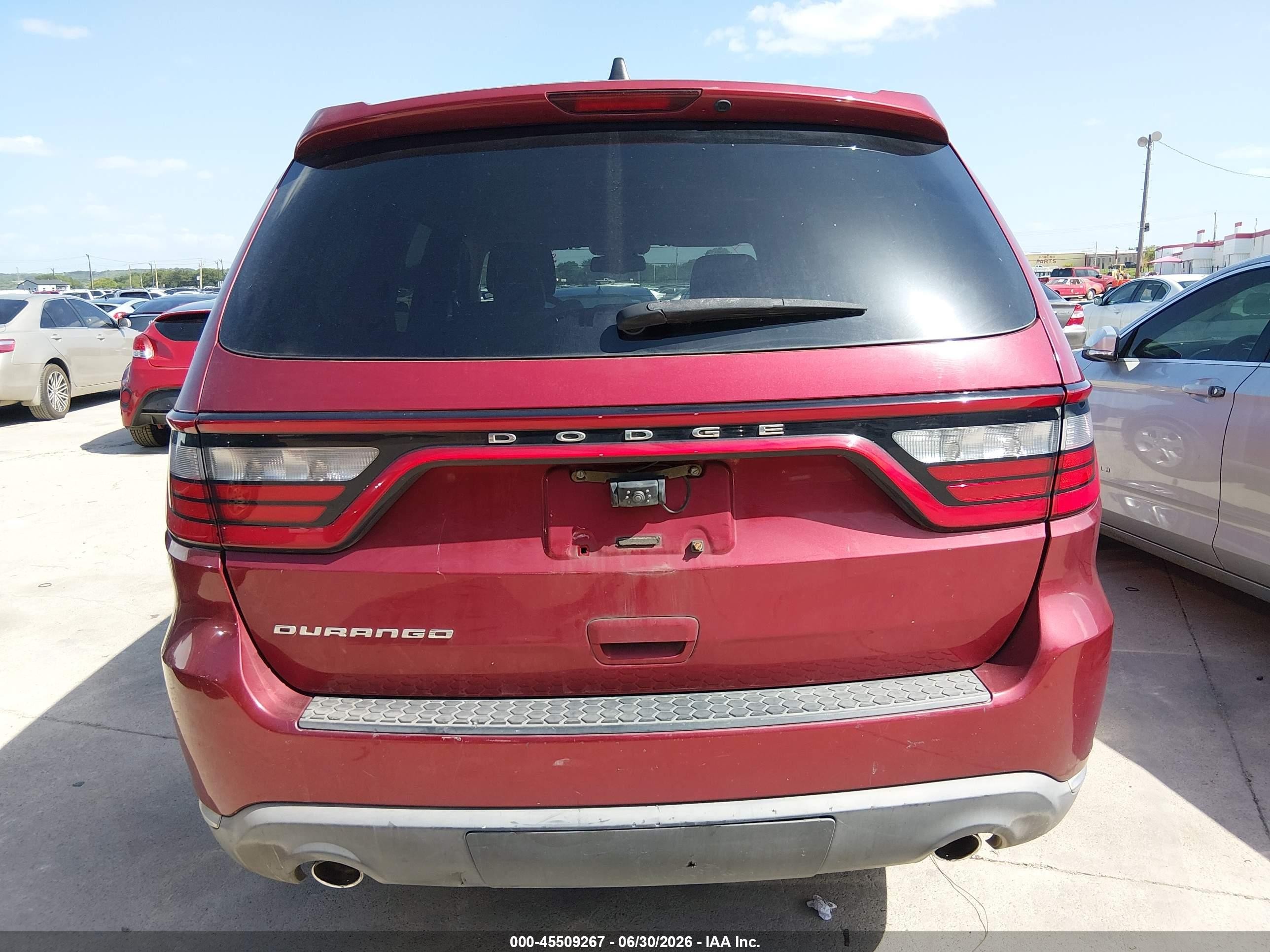 2015 Dodge Durango Sxt Maroon vin: 1C4RDHAGXFC784510