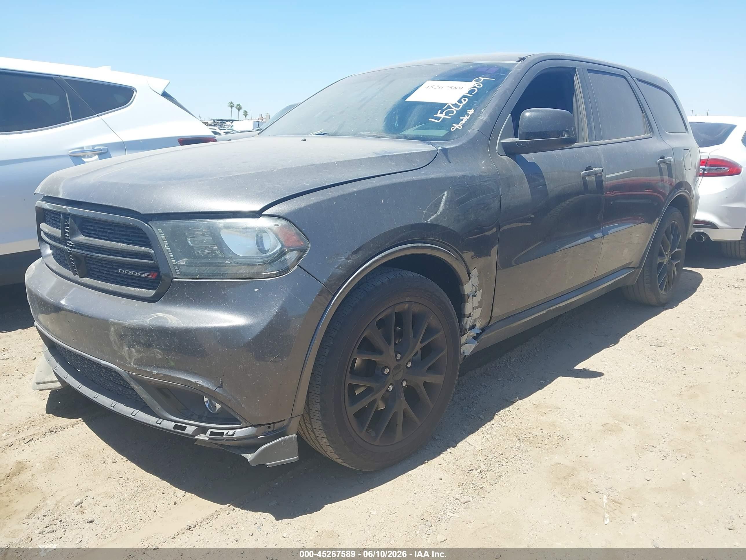 2015 Dodge Durango Sxt Gray vin: 1C4RDHAGXFC801273