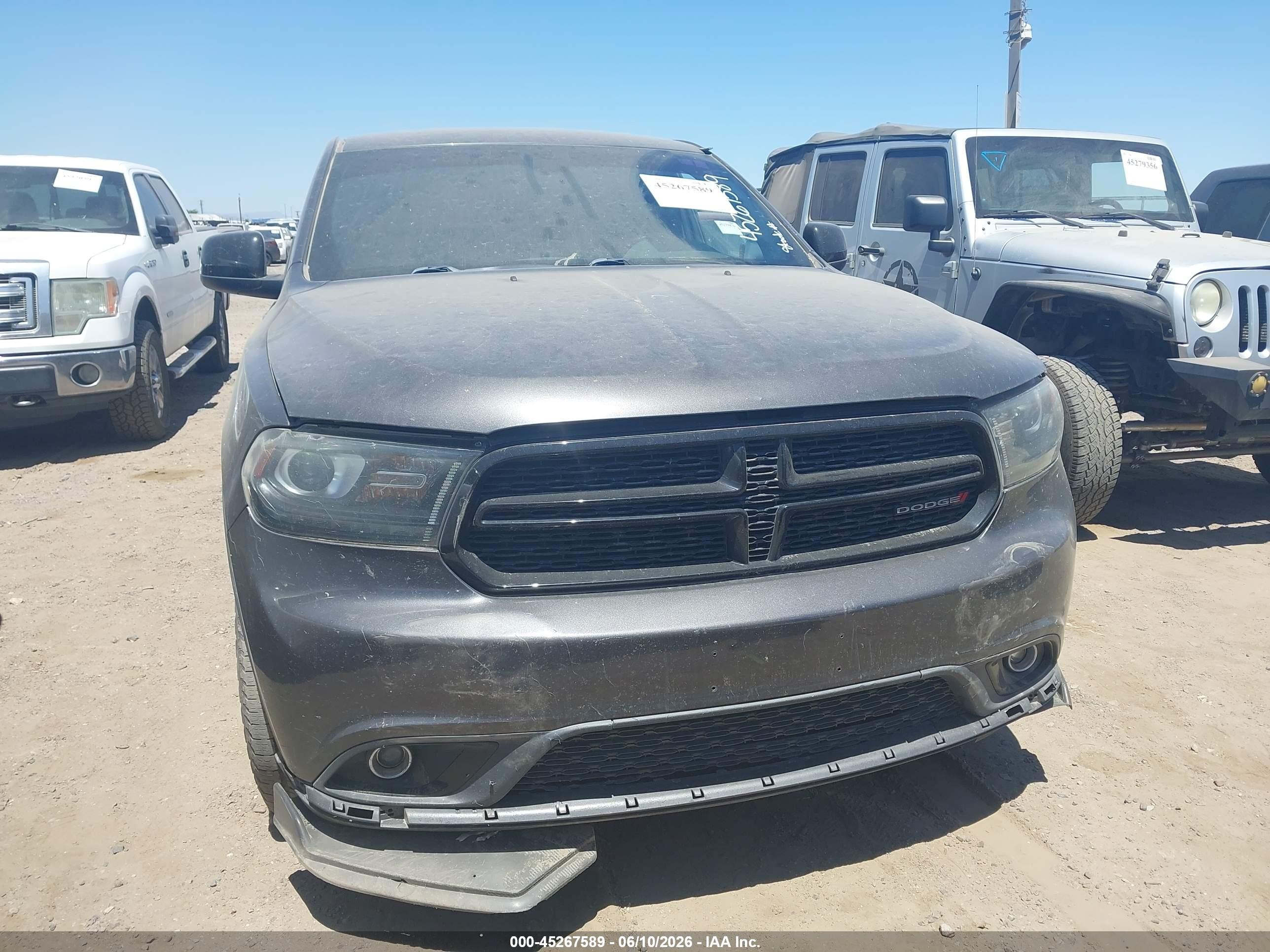 2015 Dodge Durango Sxt Gray vin: 1C4RDHAGXFC801273