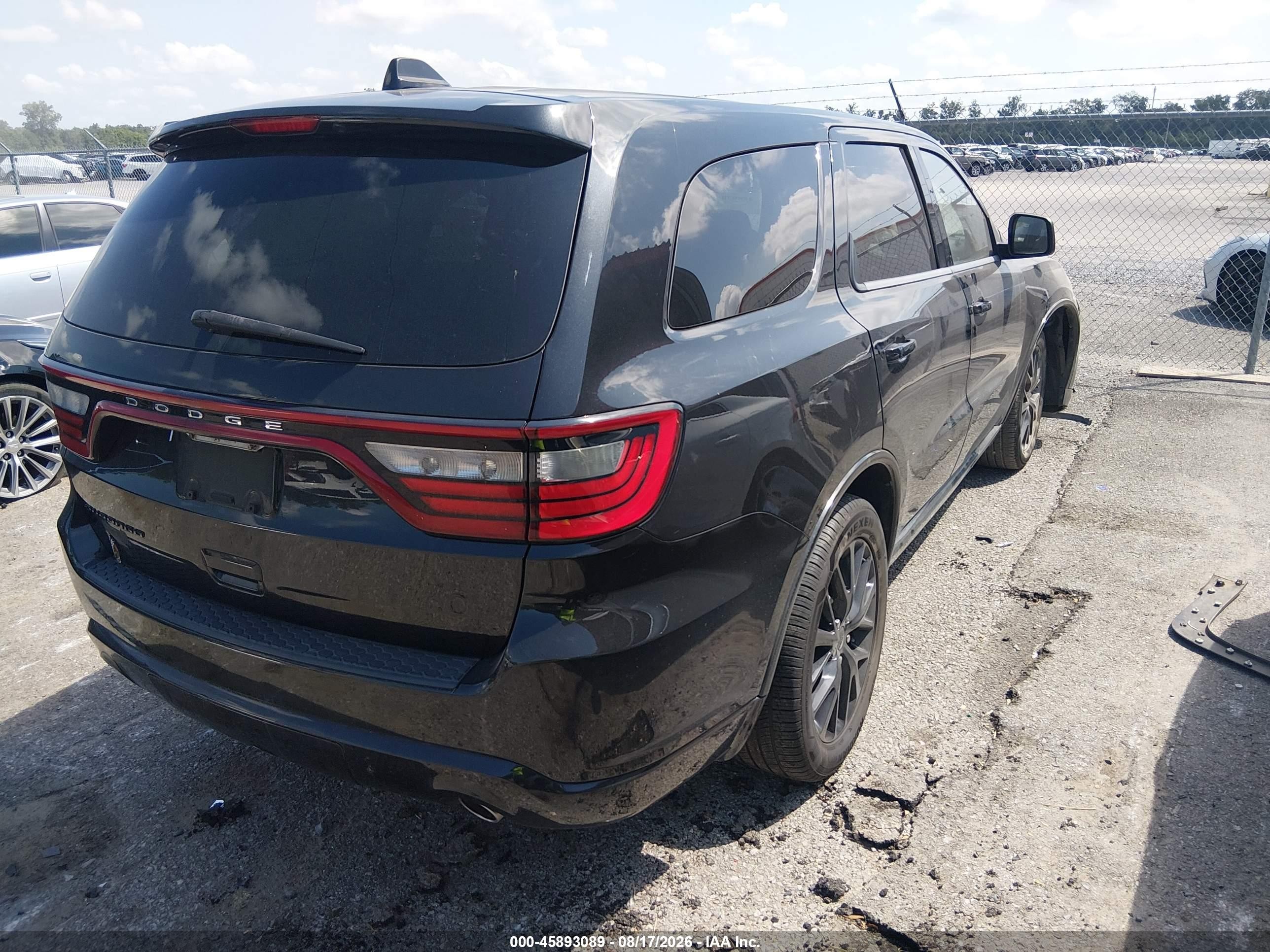 2016 Dodge Durango Sxt Черный vin: 1C4RDHAGXGC330808