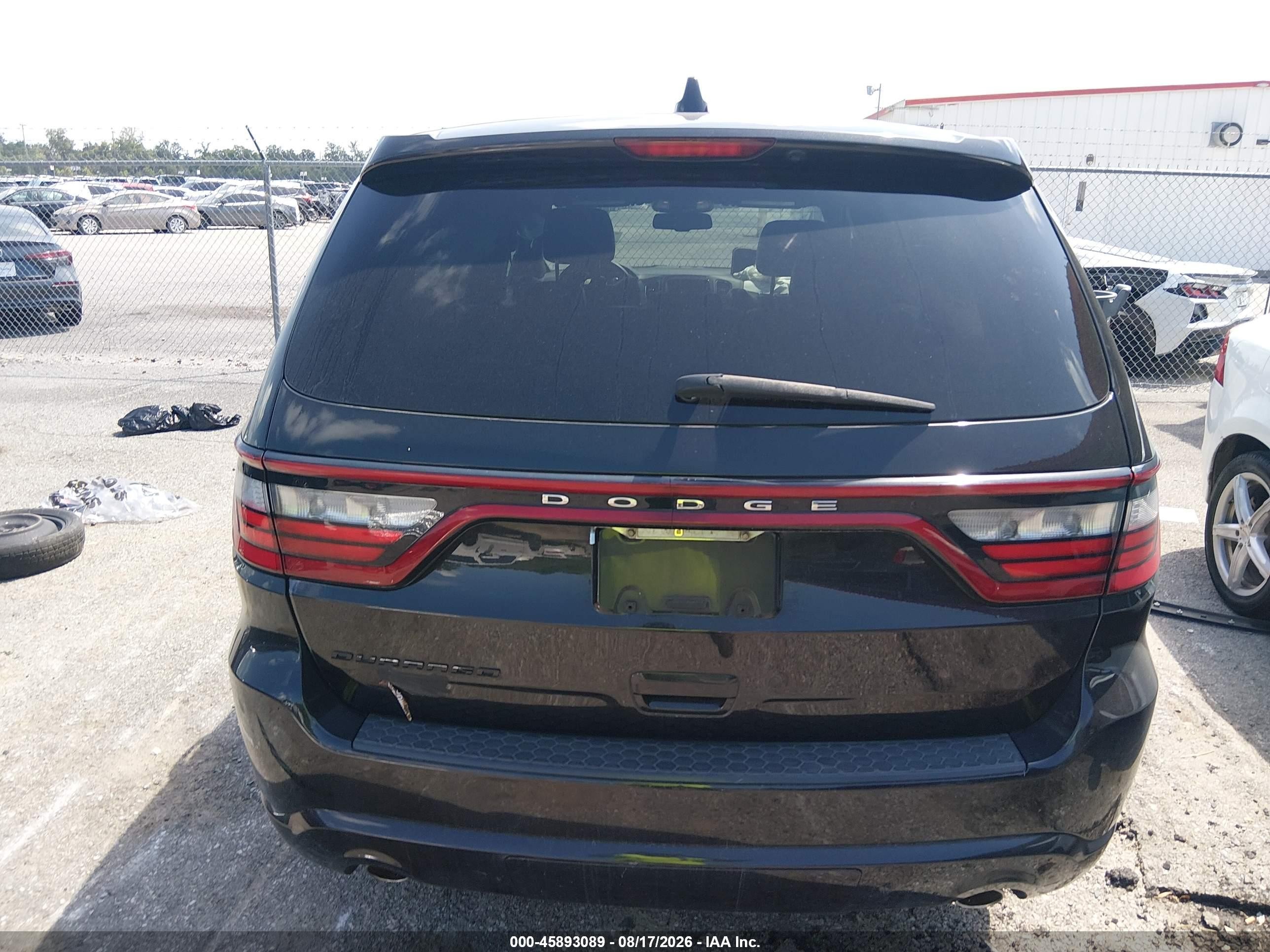 2016 Dodge Durango Sxt Черный vin: 1C4RDHAGXGC330808